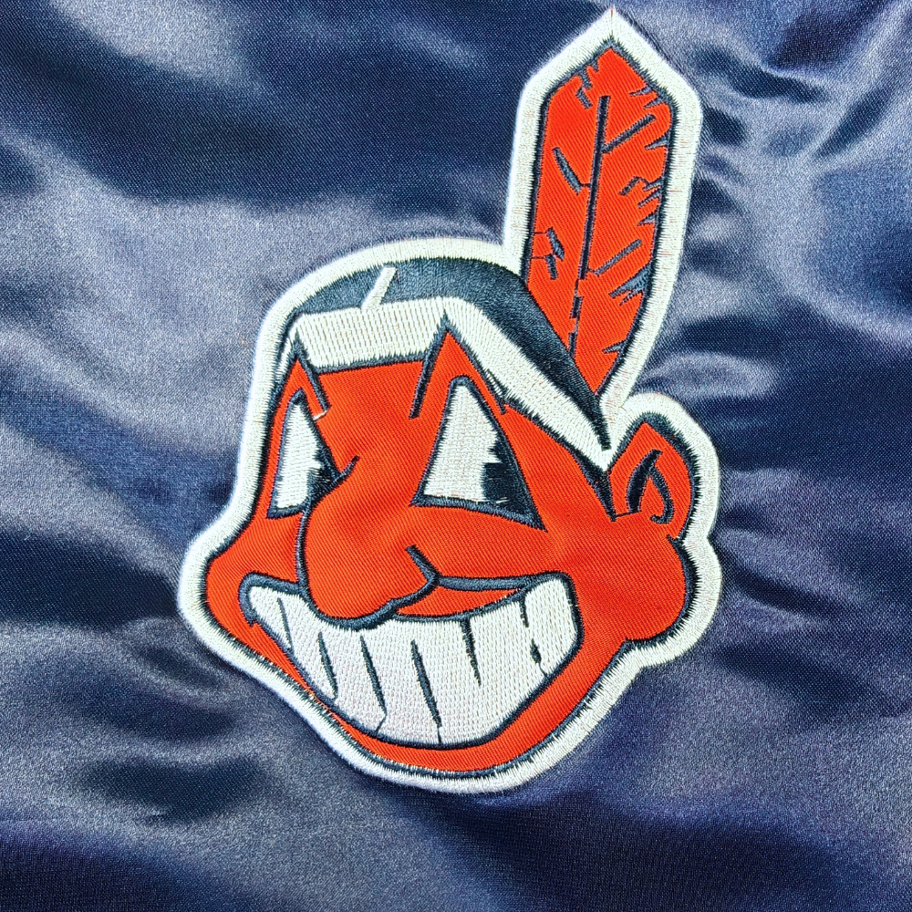 Indians Throwback Satin Bomber 1989 – Pre order (ships in 3-6 weeks)