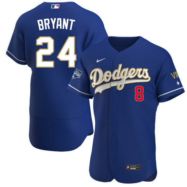 Los Angeles 2020 Championship Gold Trim Flex Base Navy Jersey