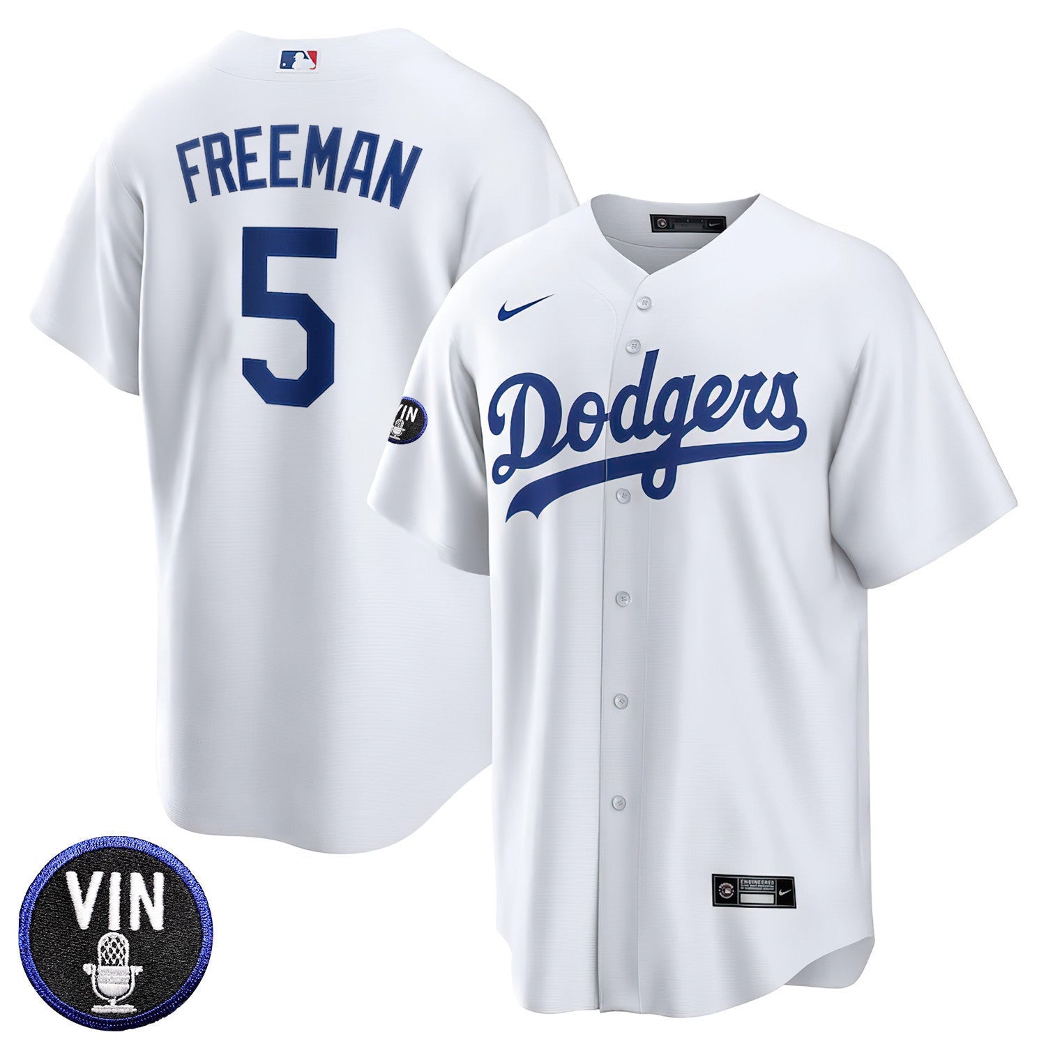 Los Angeles Vin Scully Patch Home Jersey