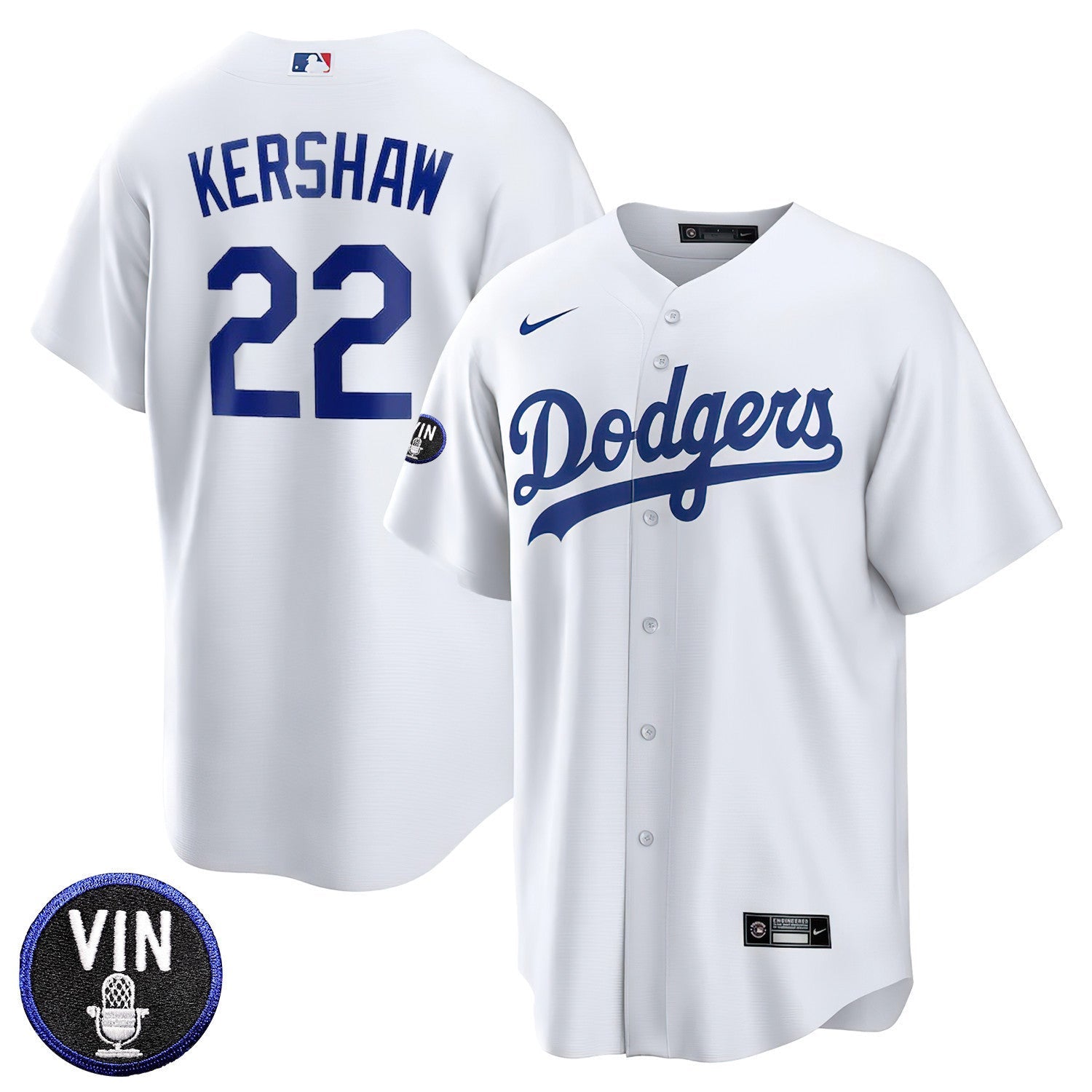 Los Angeles Vin Scully Patch Home Jersey