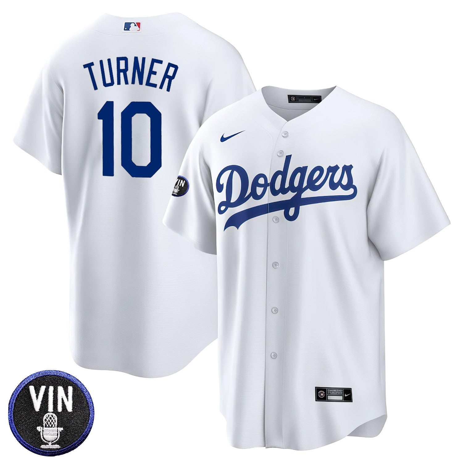 Los Angeles Vin Scully Patch Home Jersey
