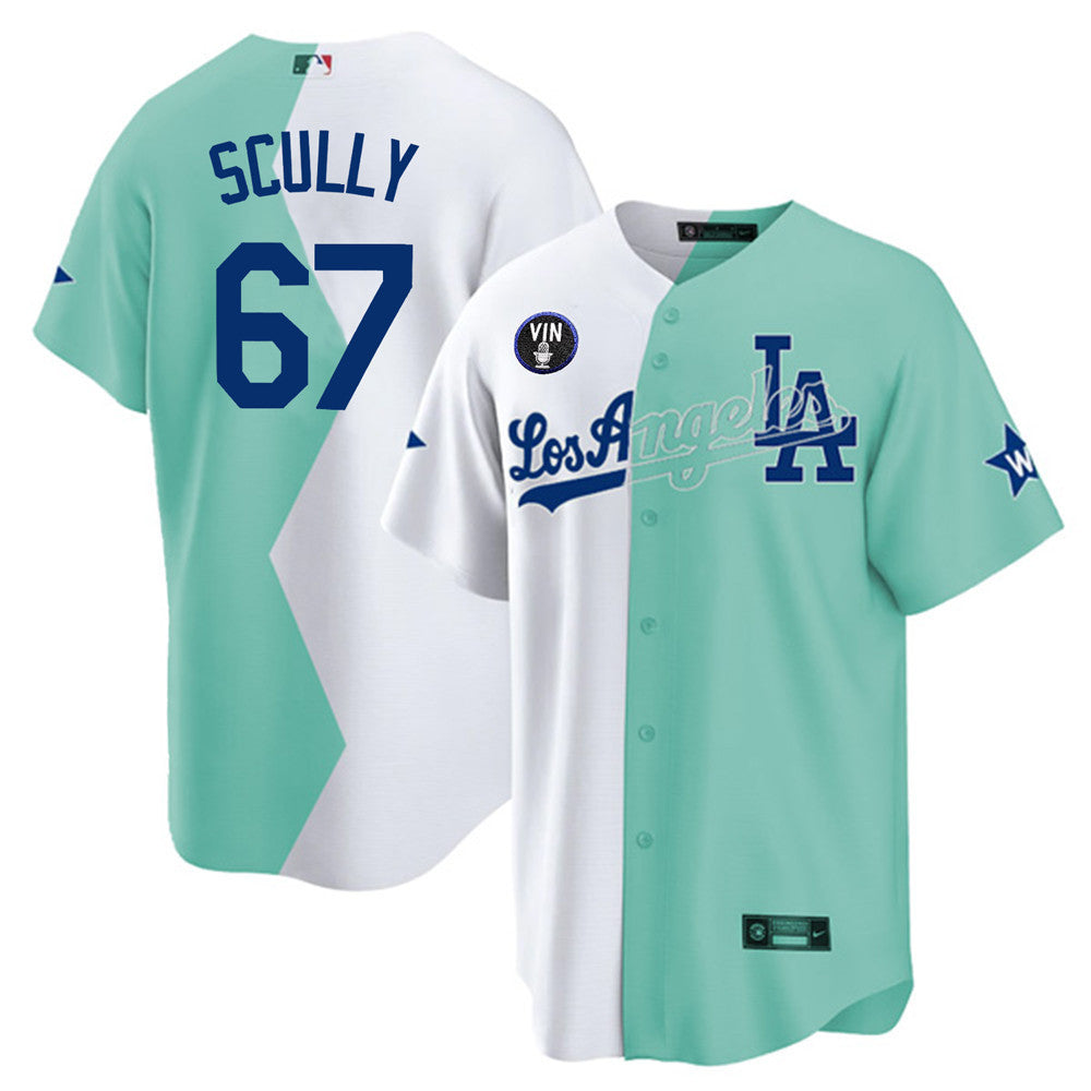 Los Angeles Vin Scully Patch Jersey Collection