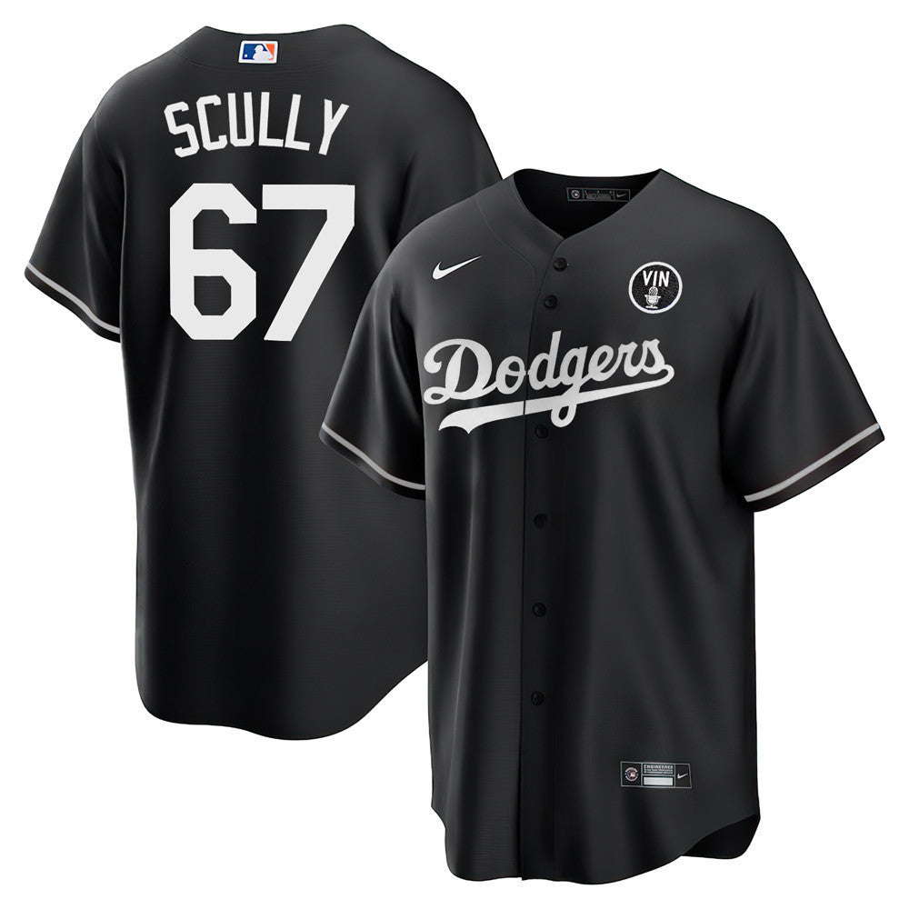 Los Angeles Vin Scully Patch Jersey Collection