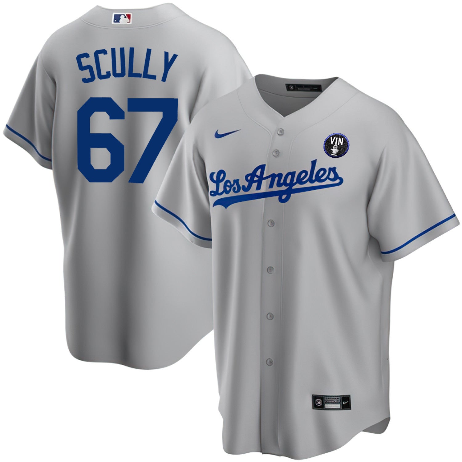 Los Angeles Vin Scully Patch Jersey Collection