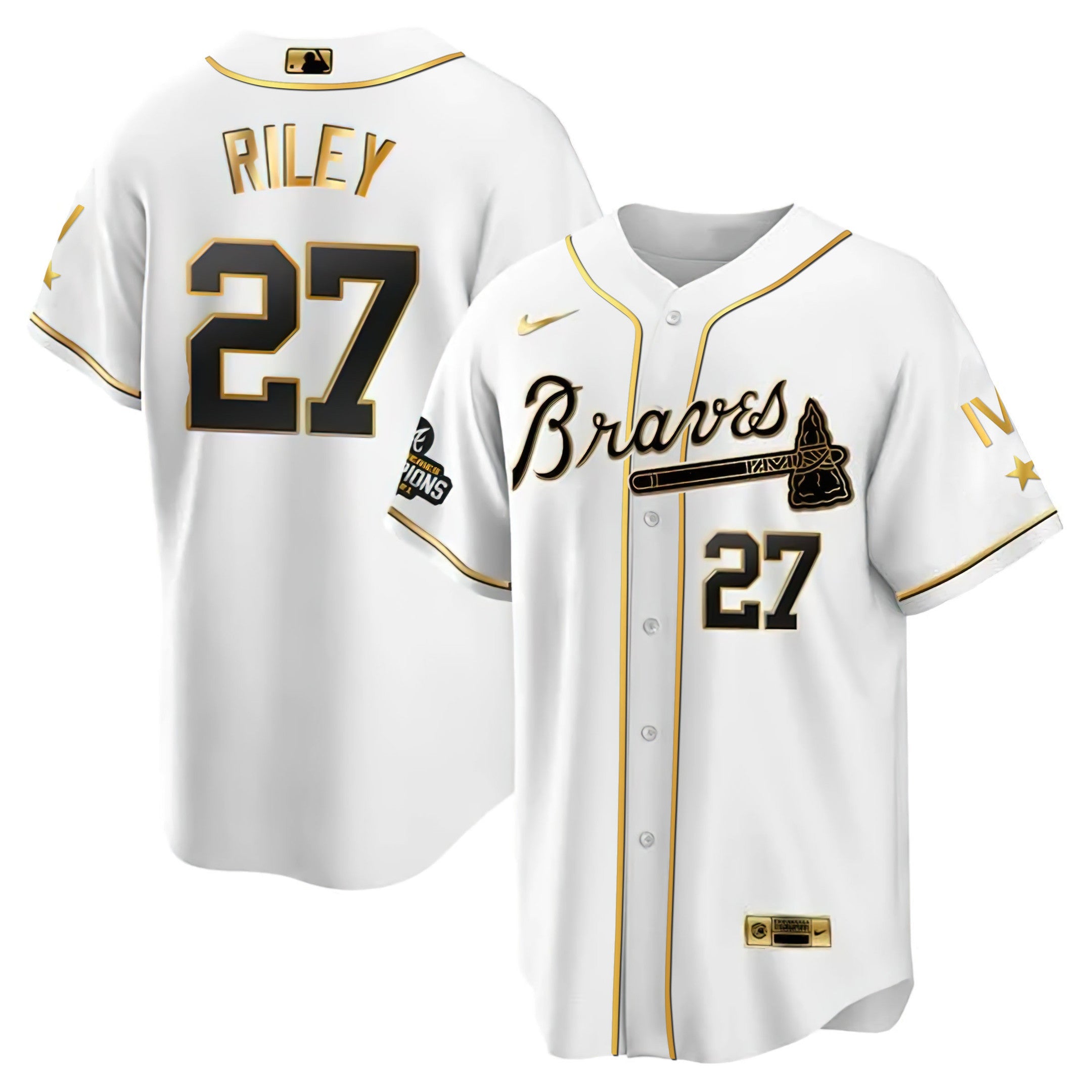 Atlanta 4x World Series White Gold Jersey Collection