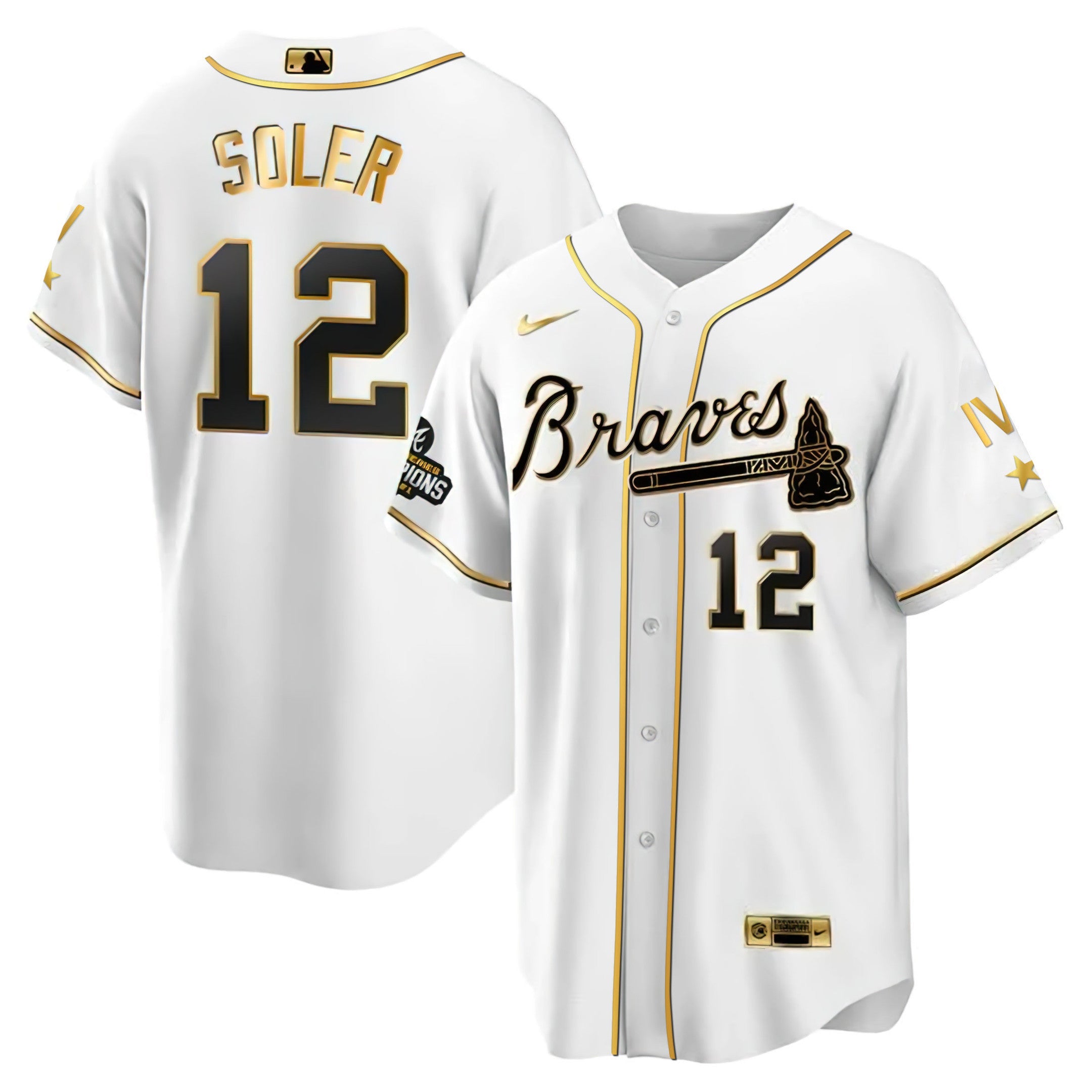 Atlanta 4x World Series White Gold Jersey Collection