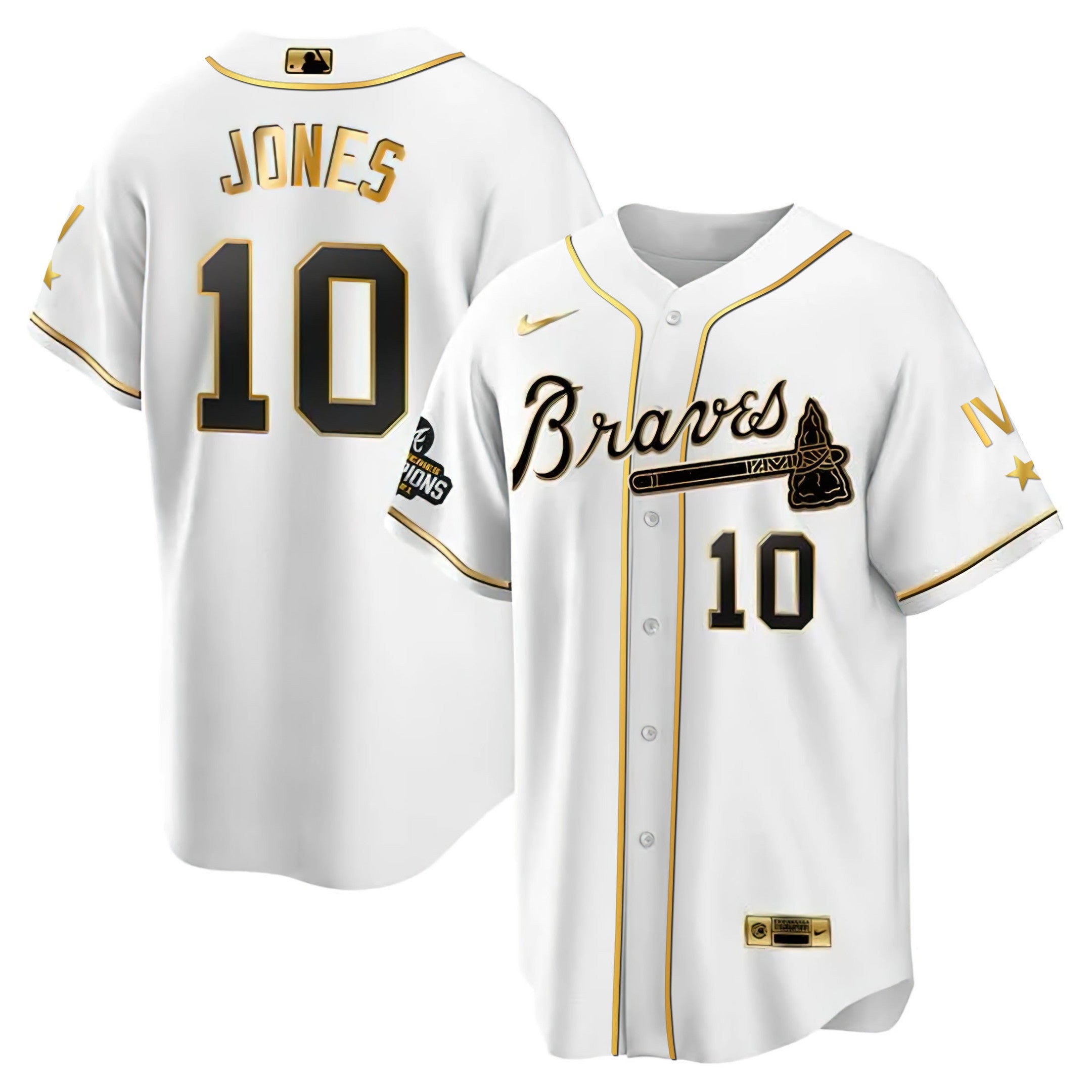 Atlanta 4x World Series White Gold Jersey Collection