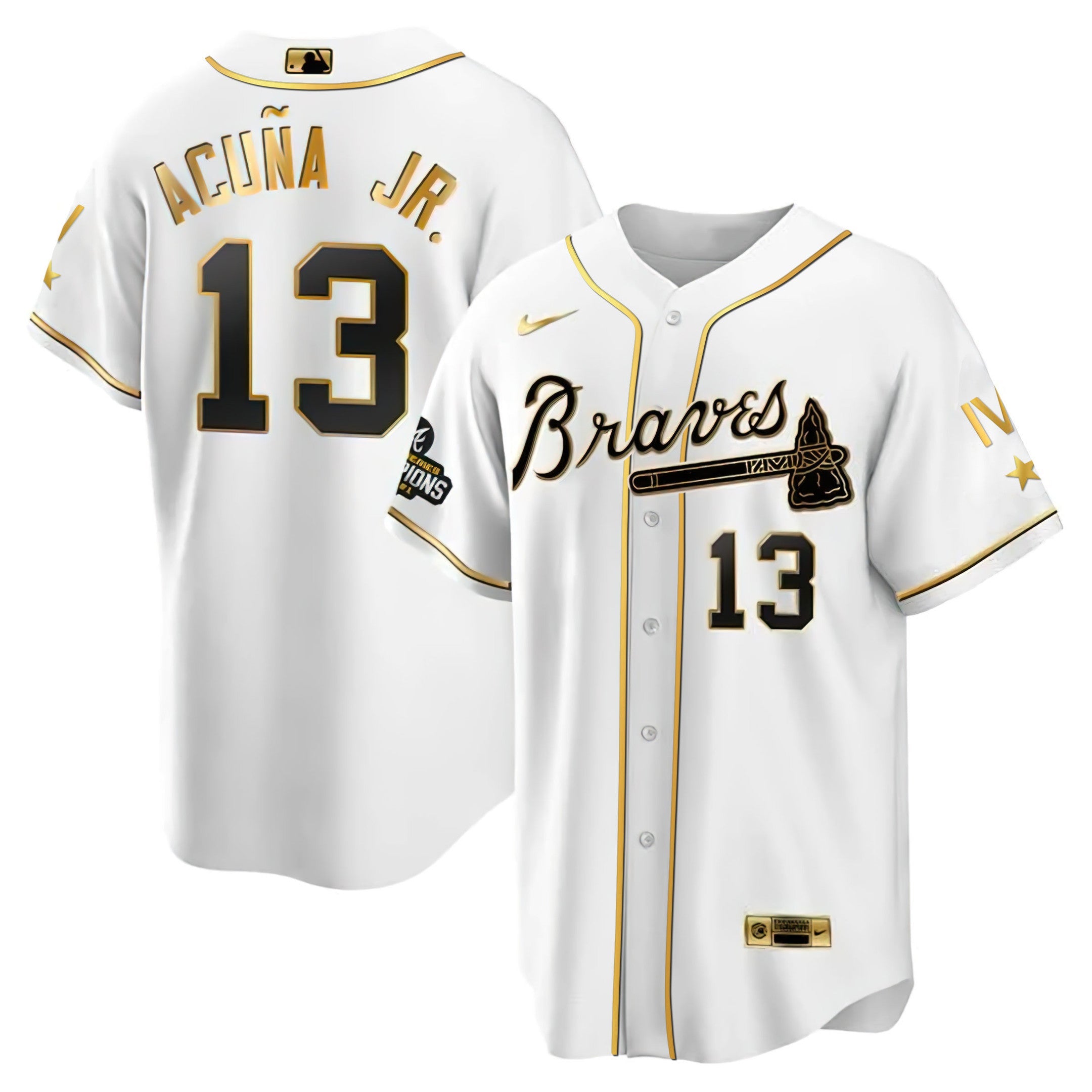 Atlanta 4x World Series White Gold Jersey Collection