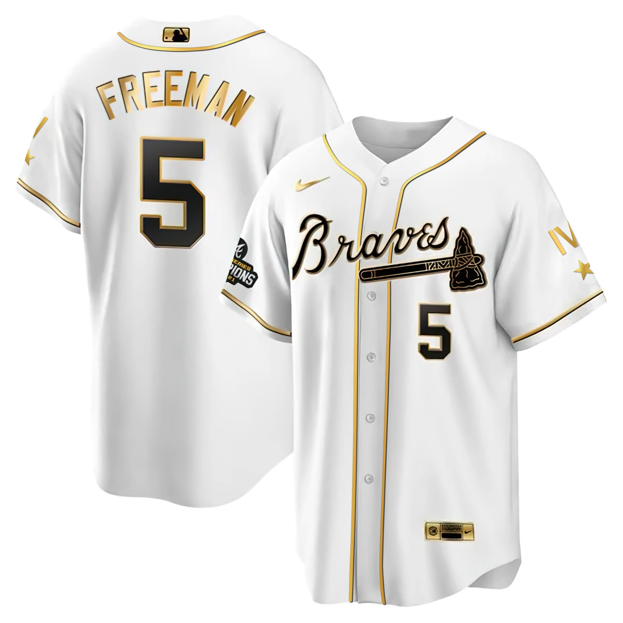 Atlanta 4x World Series White Gold Jersey Collection