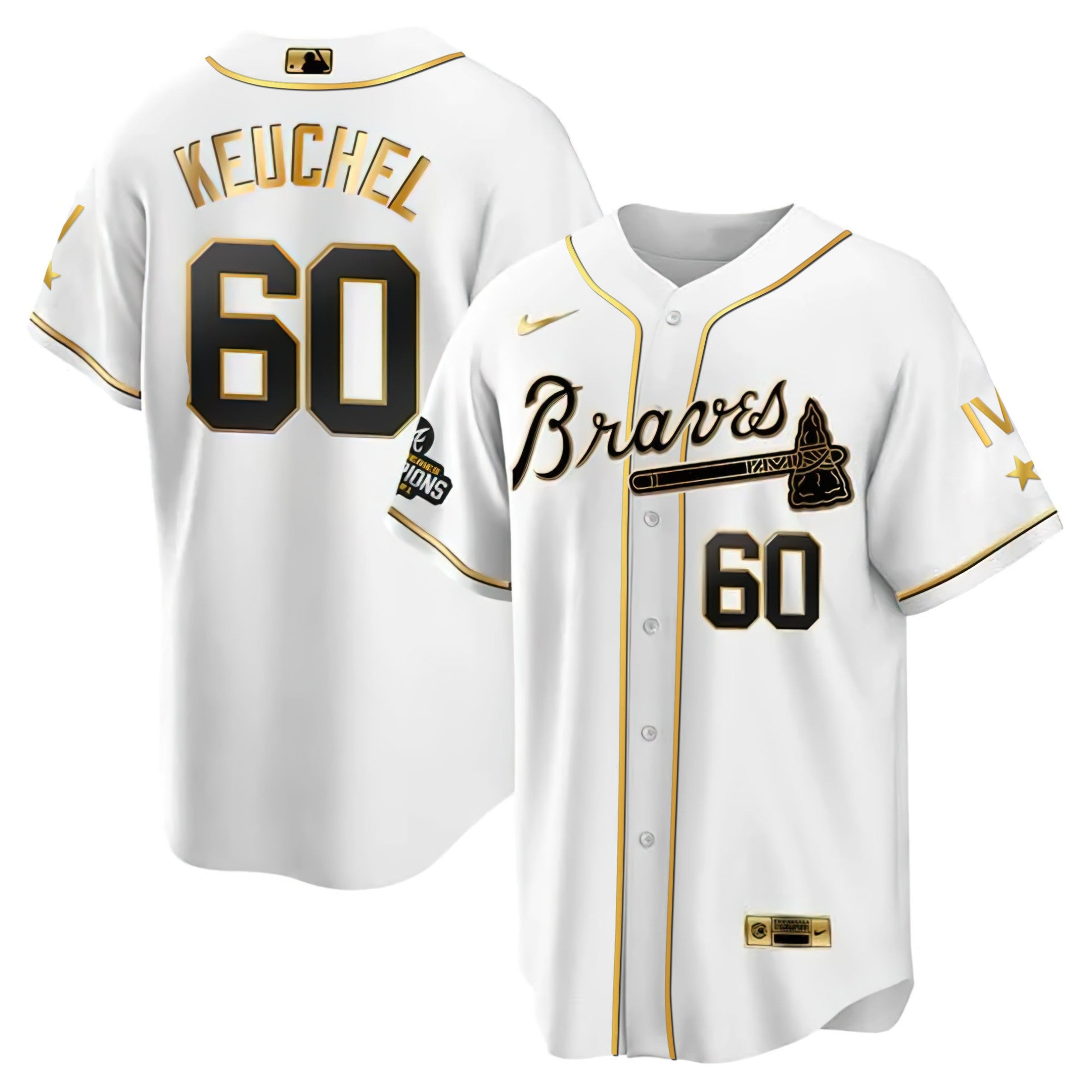 Atlanta 4x World Series White Gold Jersey Collection