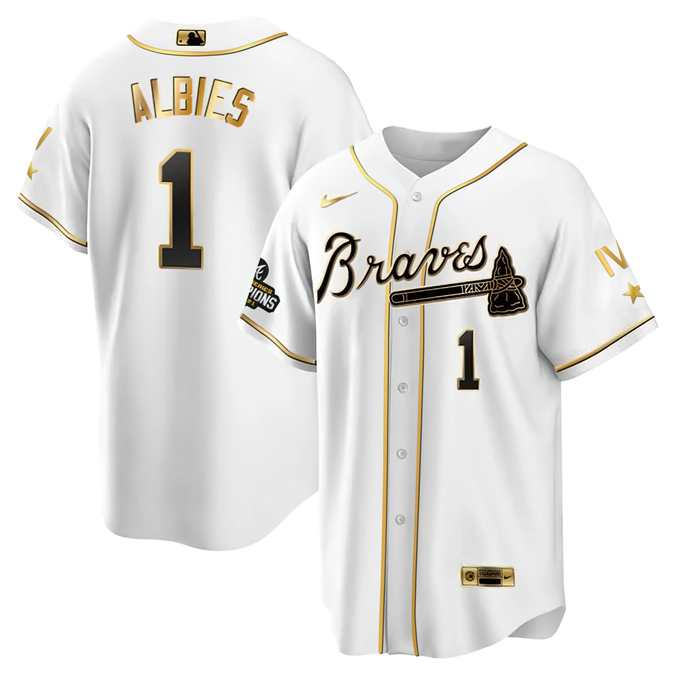 Atlanta 4x World Series White Gold Jersey Collection