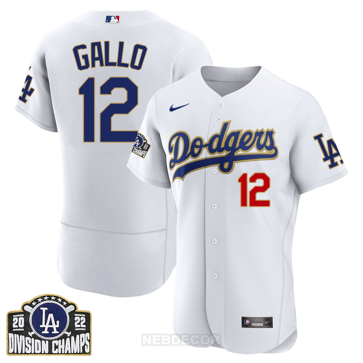 Women’s Los Angeles Patch NL West Division Champions 2022 Jersey