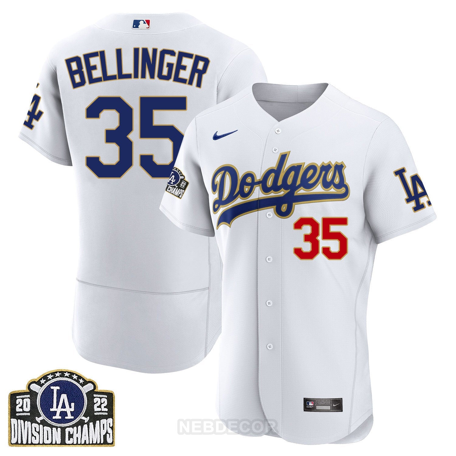 Women’s Los Angeles Patch NL West Division Champions 2022 Jersey