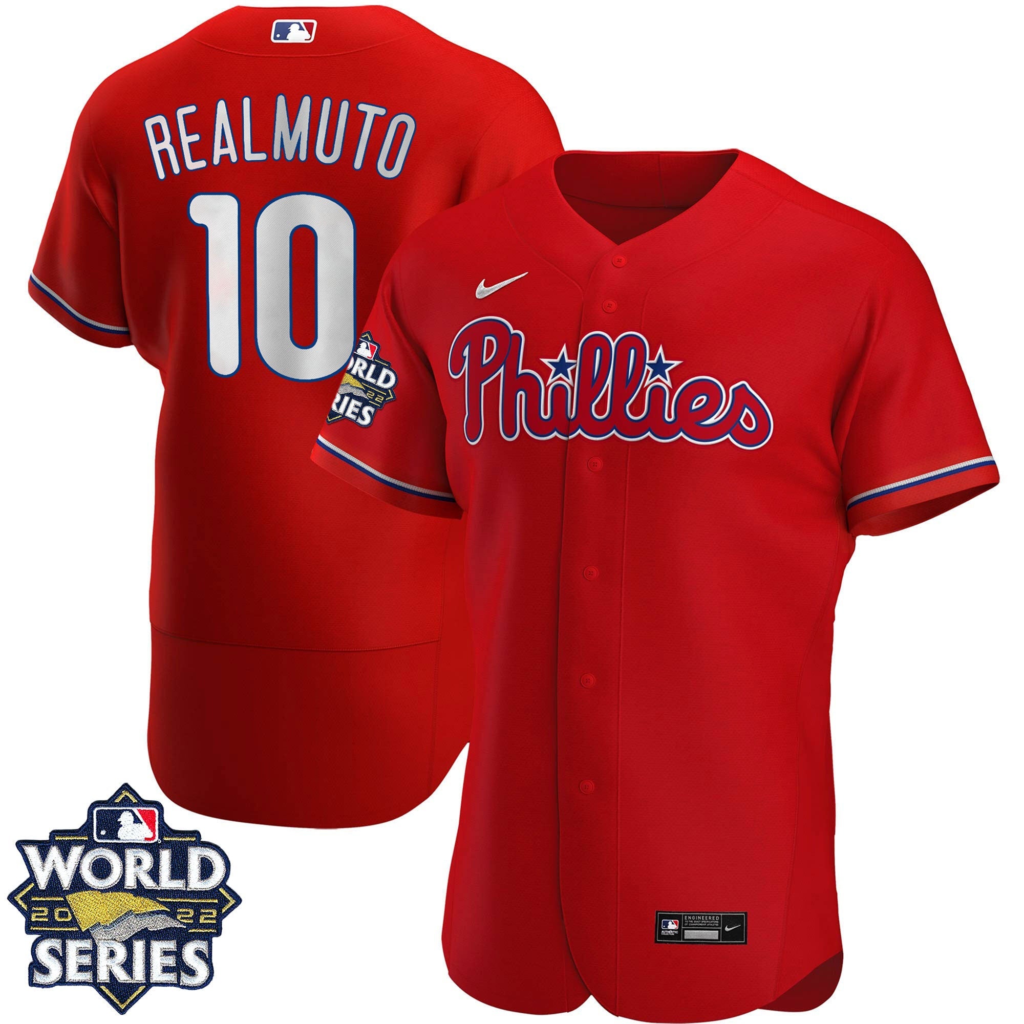 Men’s Philadelphia 2022 World Series Red Alternate Player Jersey