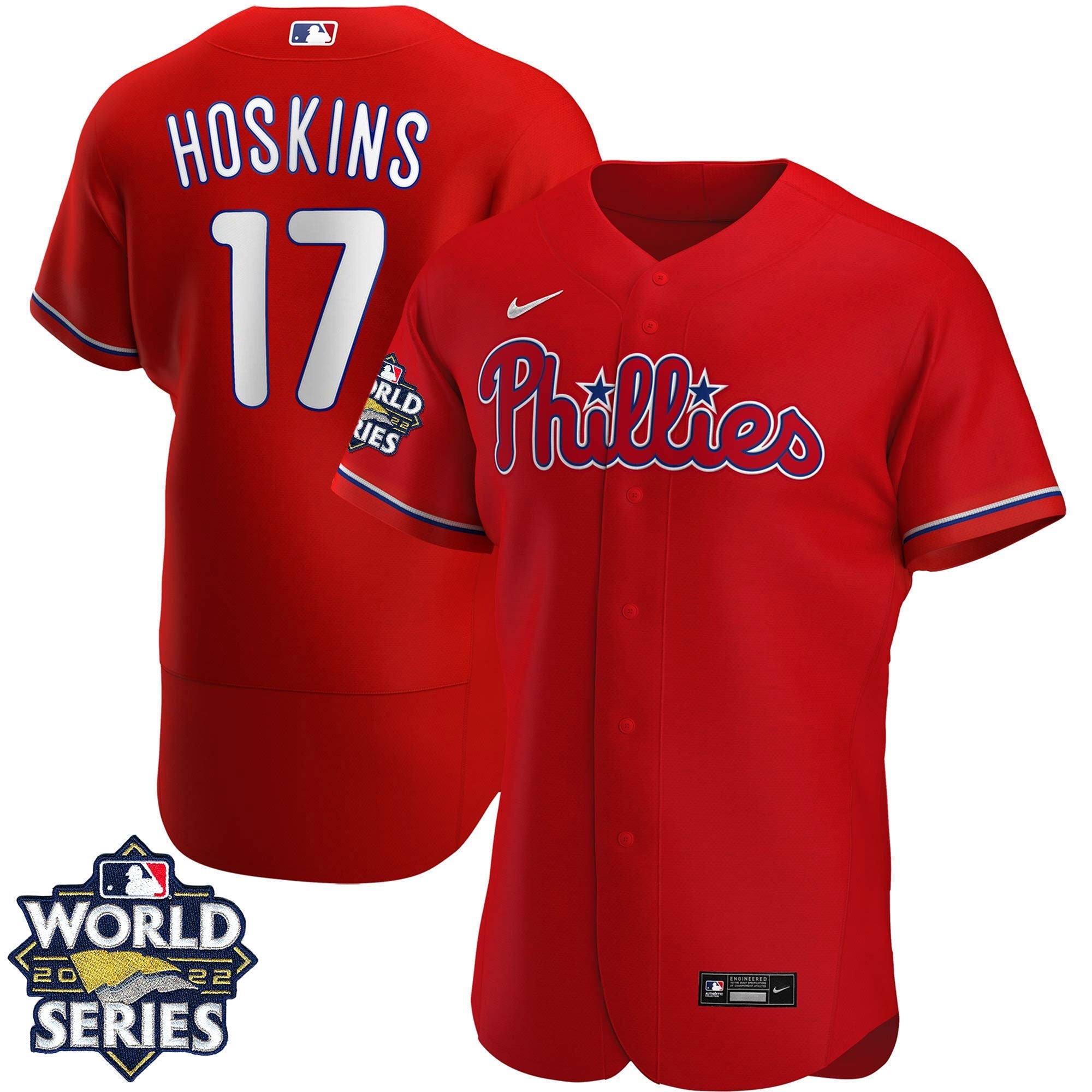 Men’s Philadelphia 2022 World Series Red Alternate Player Jersey