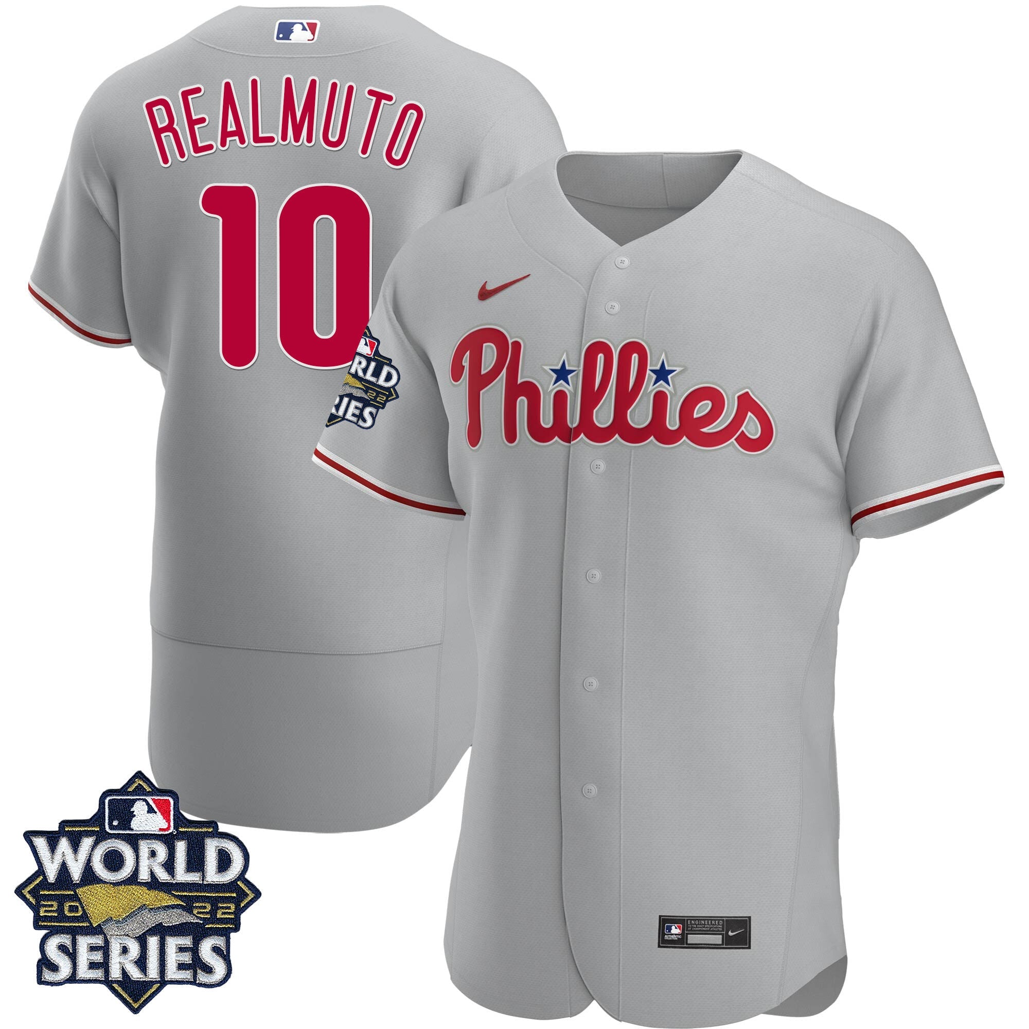 Men’s Philadelphia Gray Road 2022 World Series Jersey