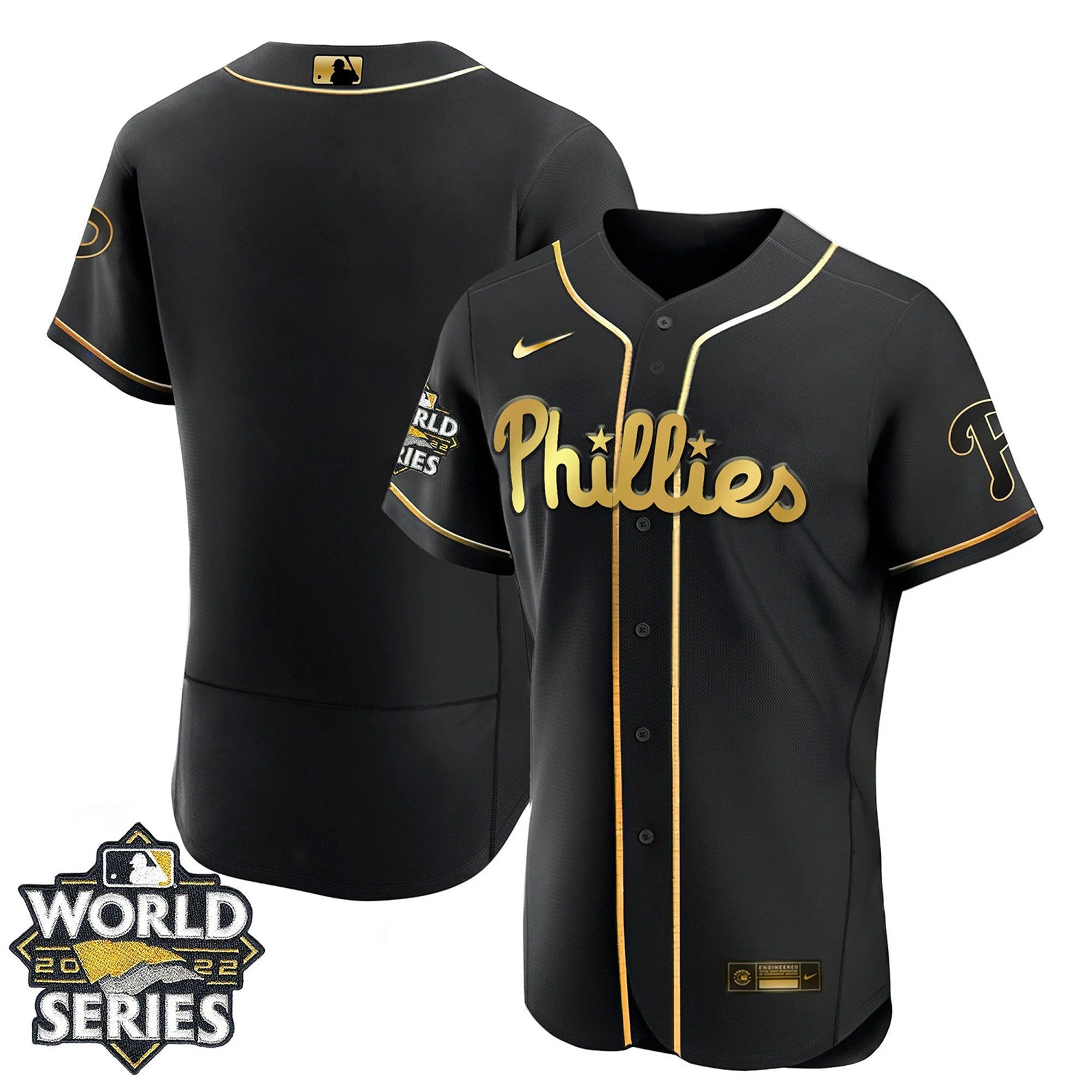 Philadelphia Black Gold & White Gold Team Jersey