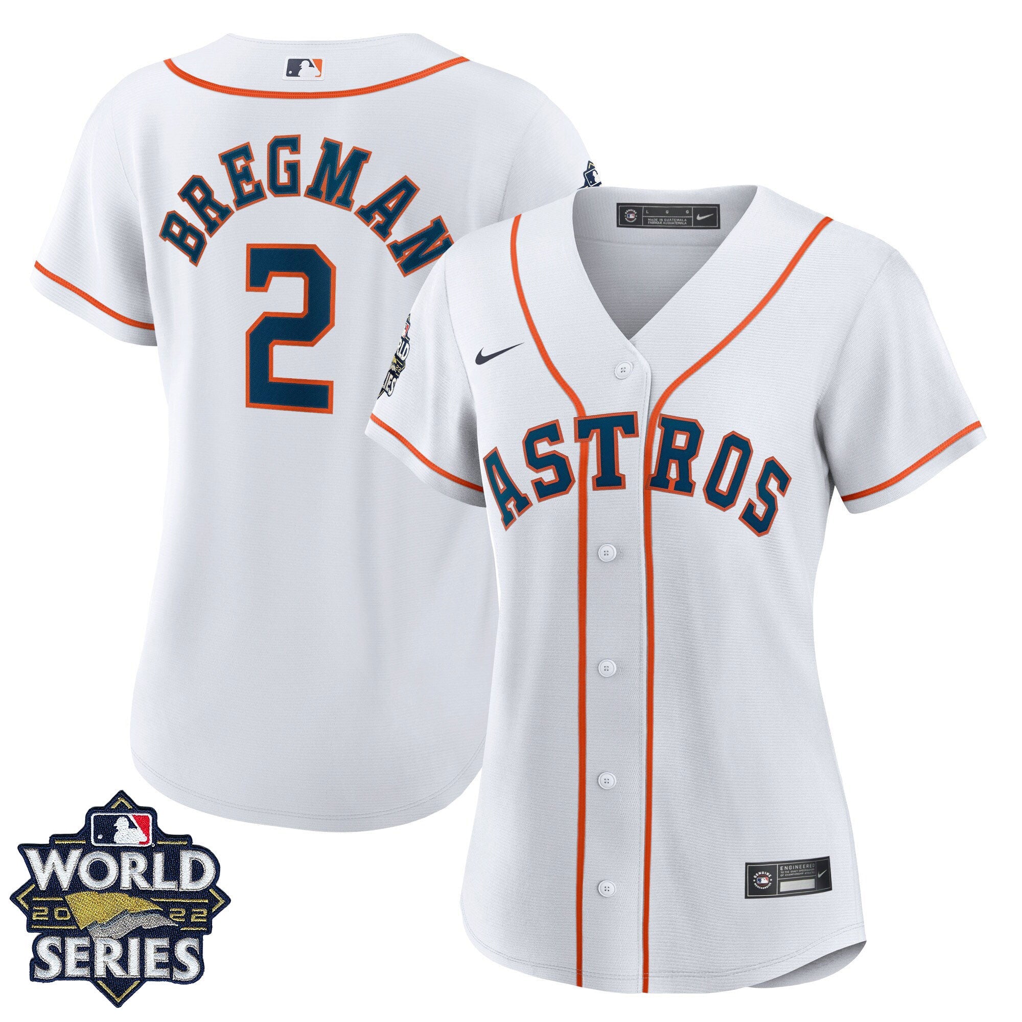 Women’s Houston 2022 World Series Home Player Jersey – White
