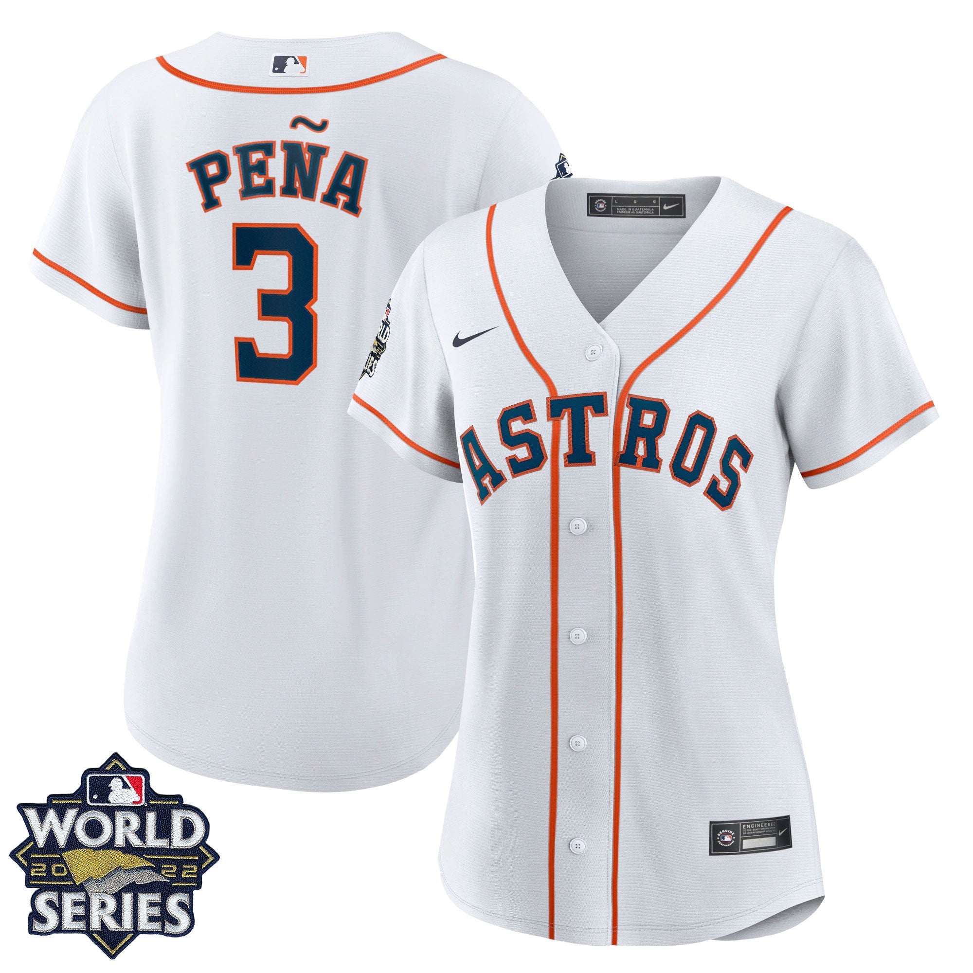 Women’s Houston 2022 World Series Home Player Jersey – White