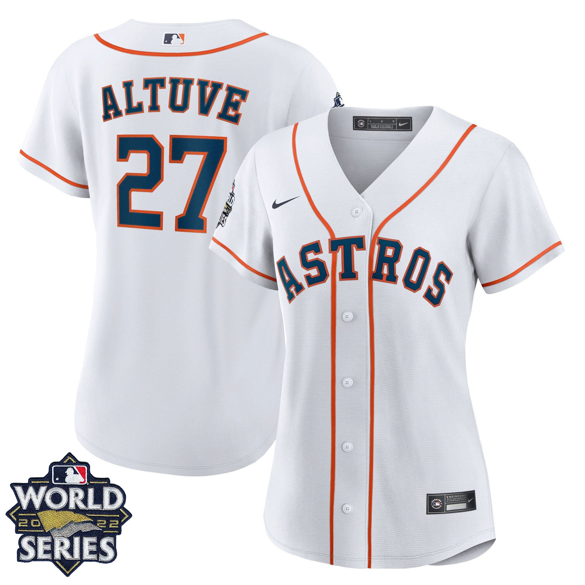 Women’s Houston 2022 World Series Home Player Jersey – White