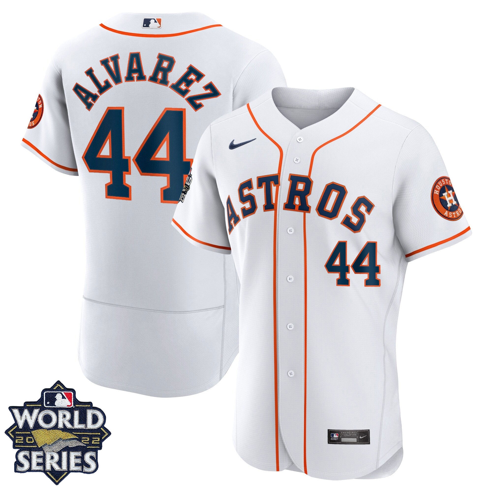 Men’s Houston 2022 World Series Home Player Jersey – White