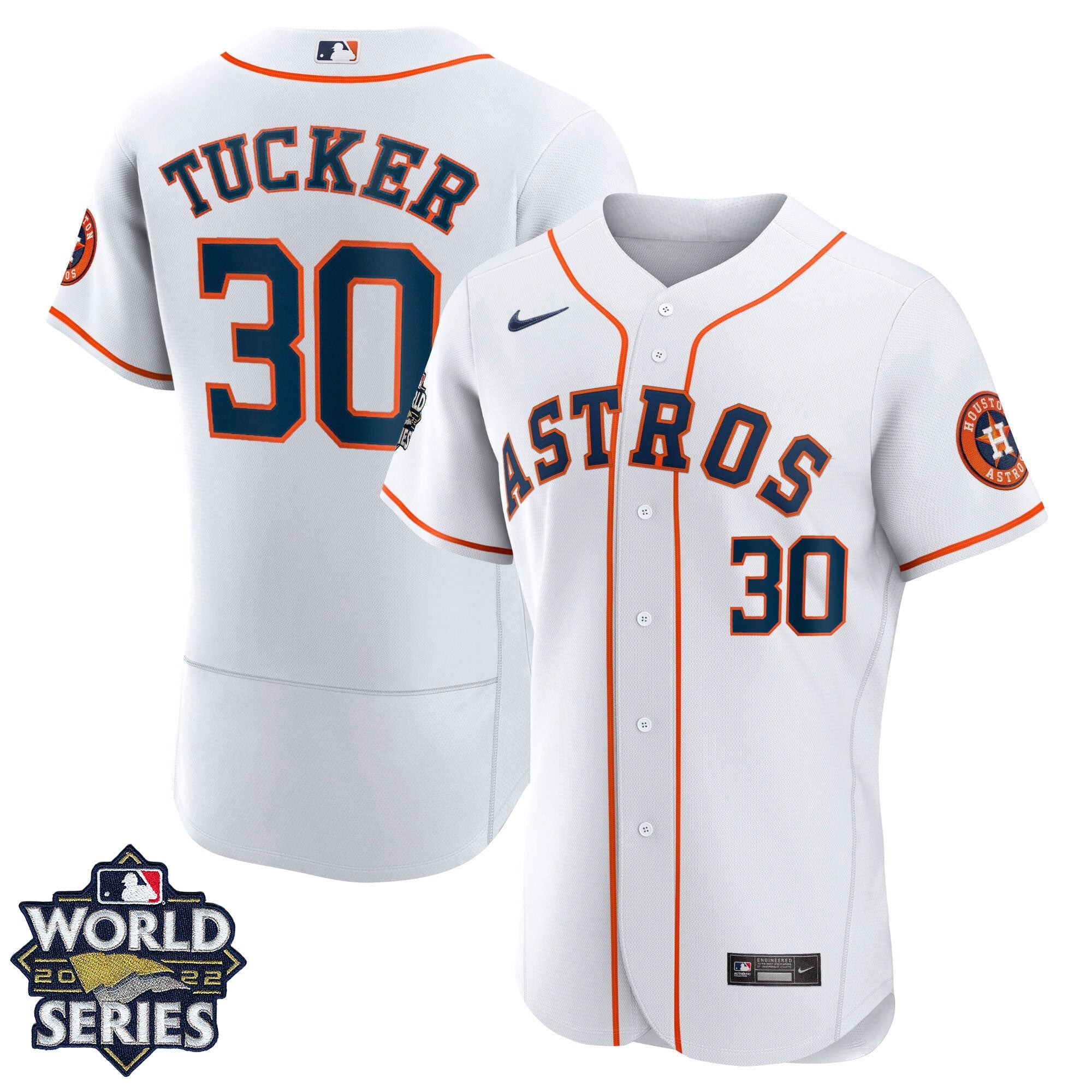 Men’s Houston 2022 World Series Home Player Jersey – White