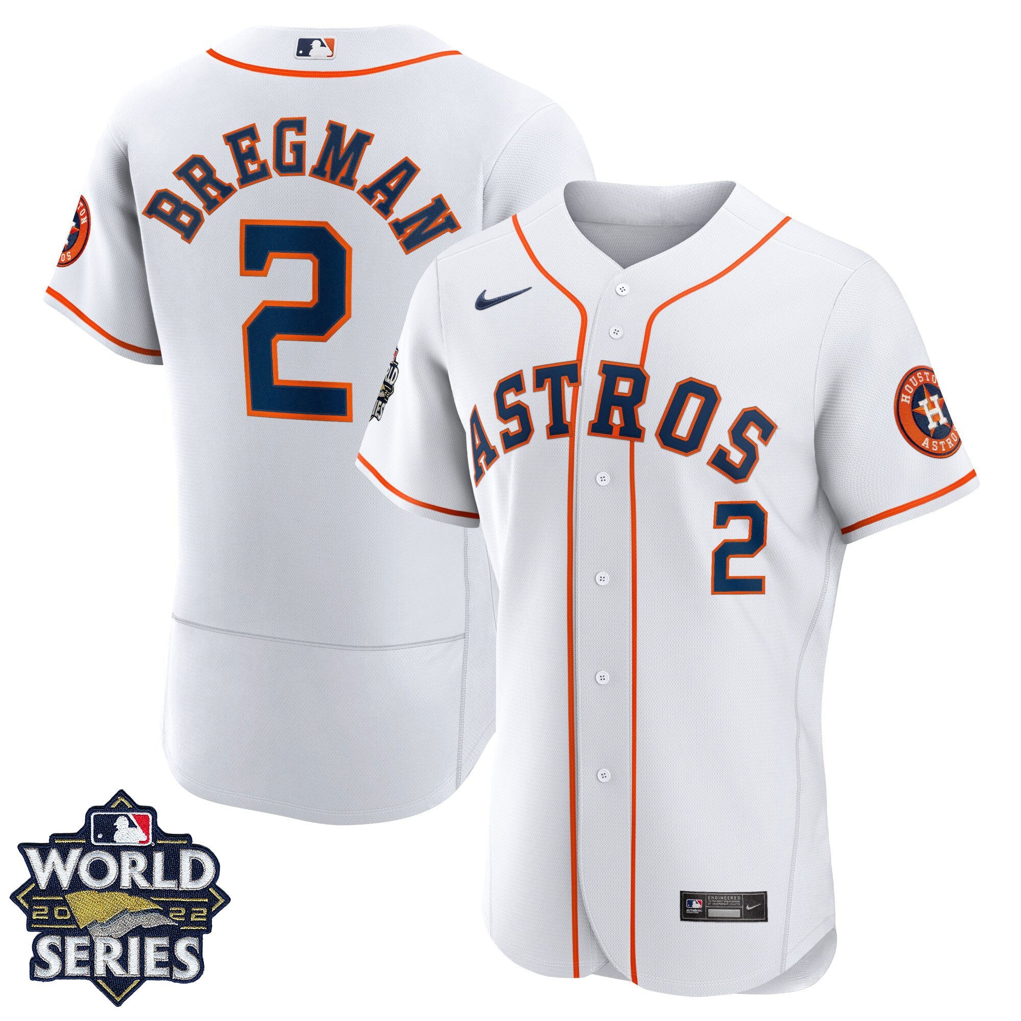 Men’s Houston 2022 World Series Home Player Jersey – White