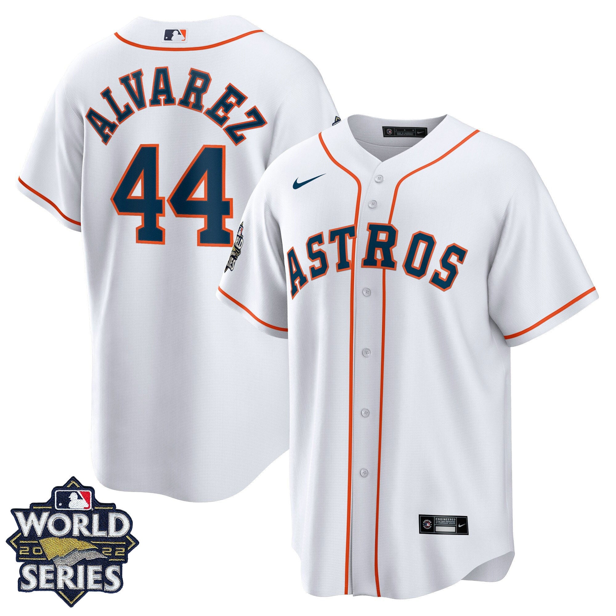Men’s Houston 2022 World Series Home Player Jersey – White