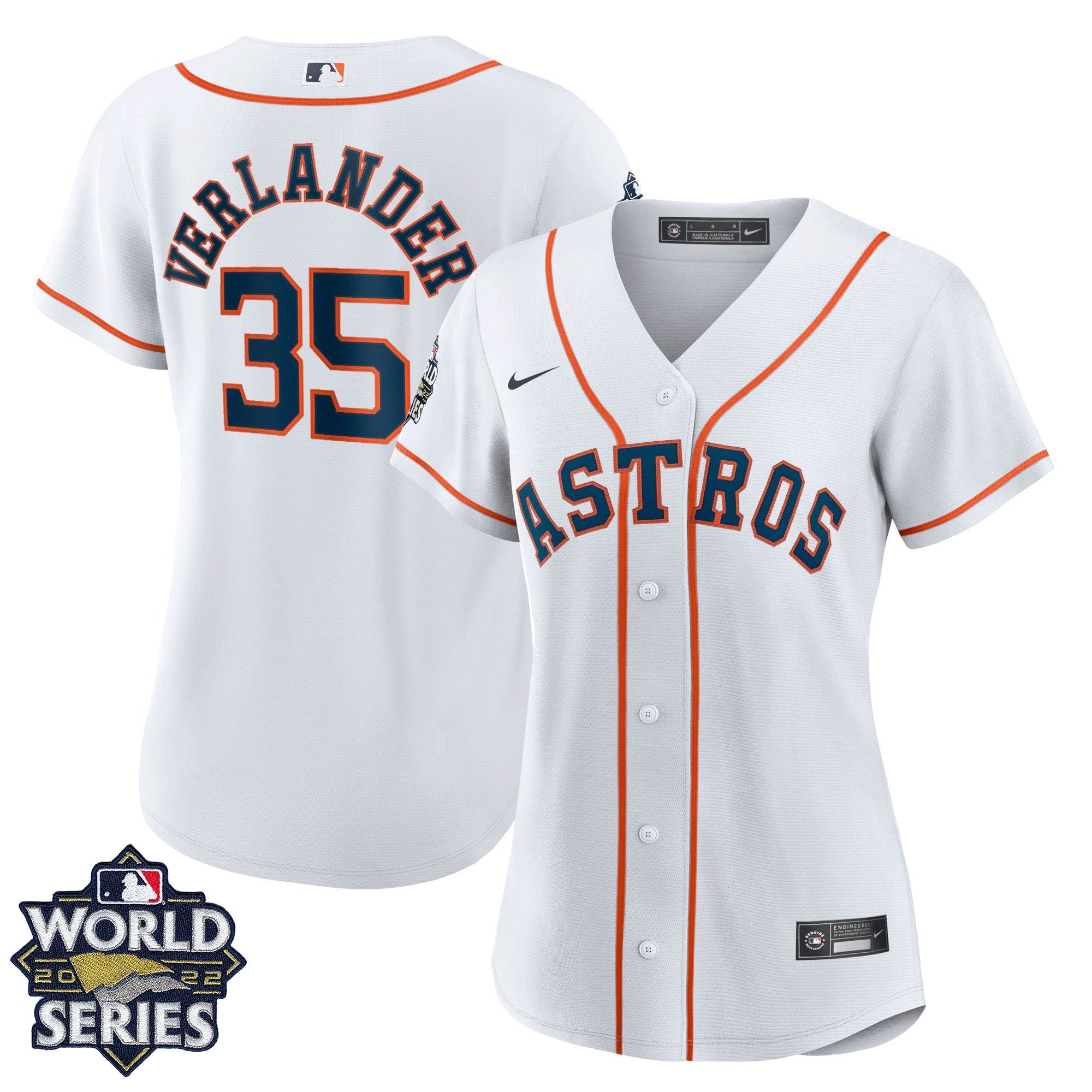 Women’s Houston 2022 World Series Home Player Jersey – White