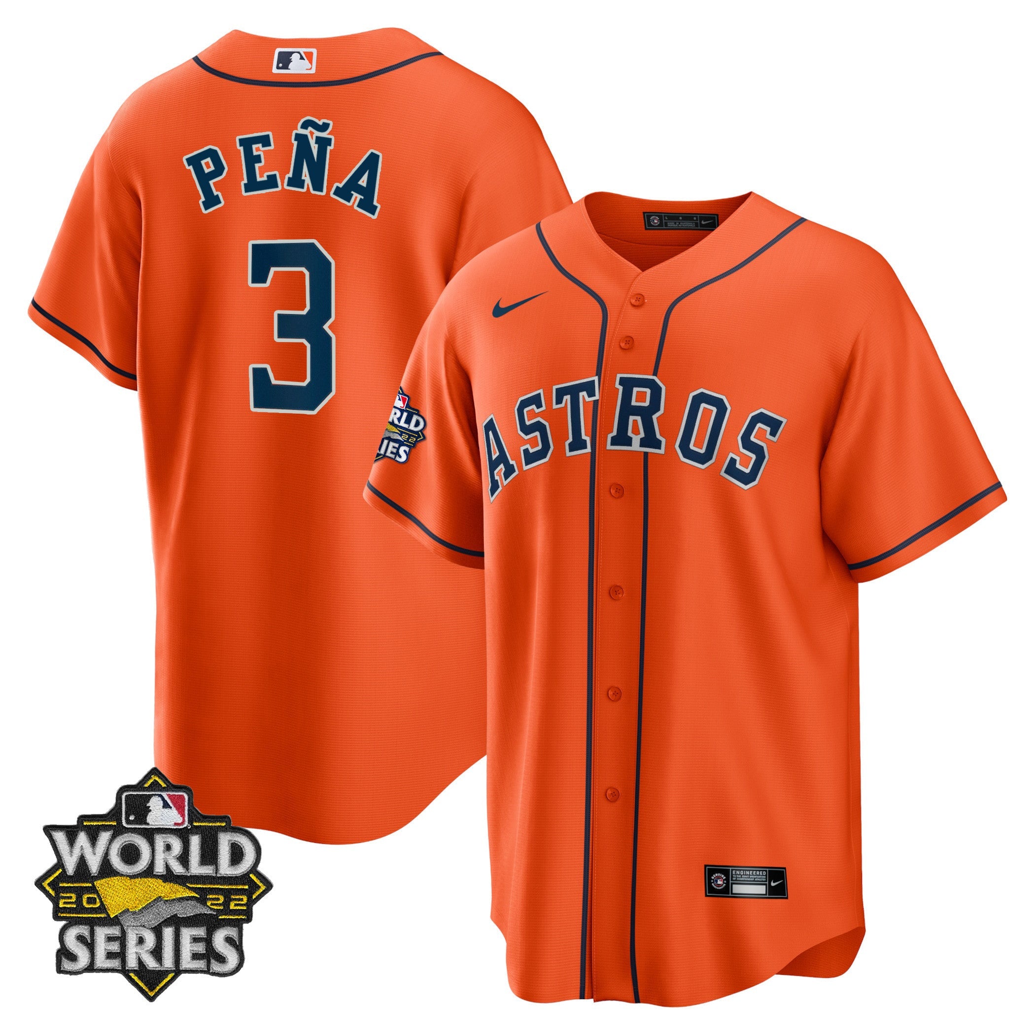 Men’s Houston Alternate 2022 World Series Player Jersey