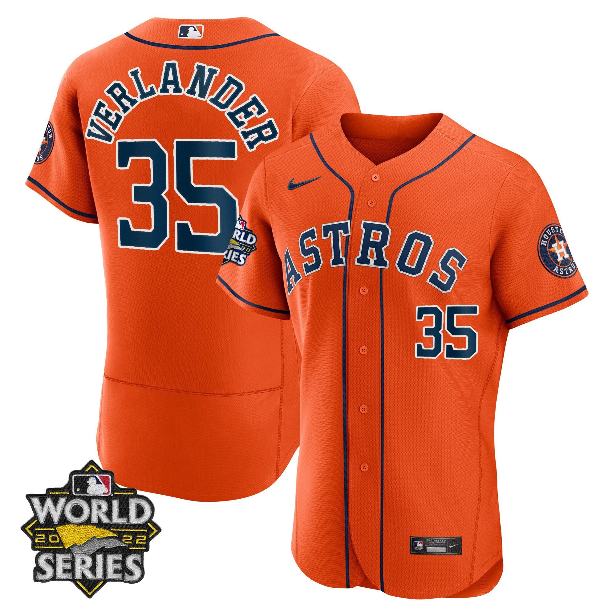 Men’s Houston Alternate 2022 World Series Player Jersey