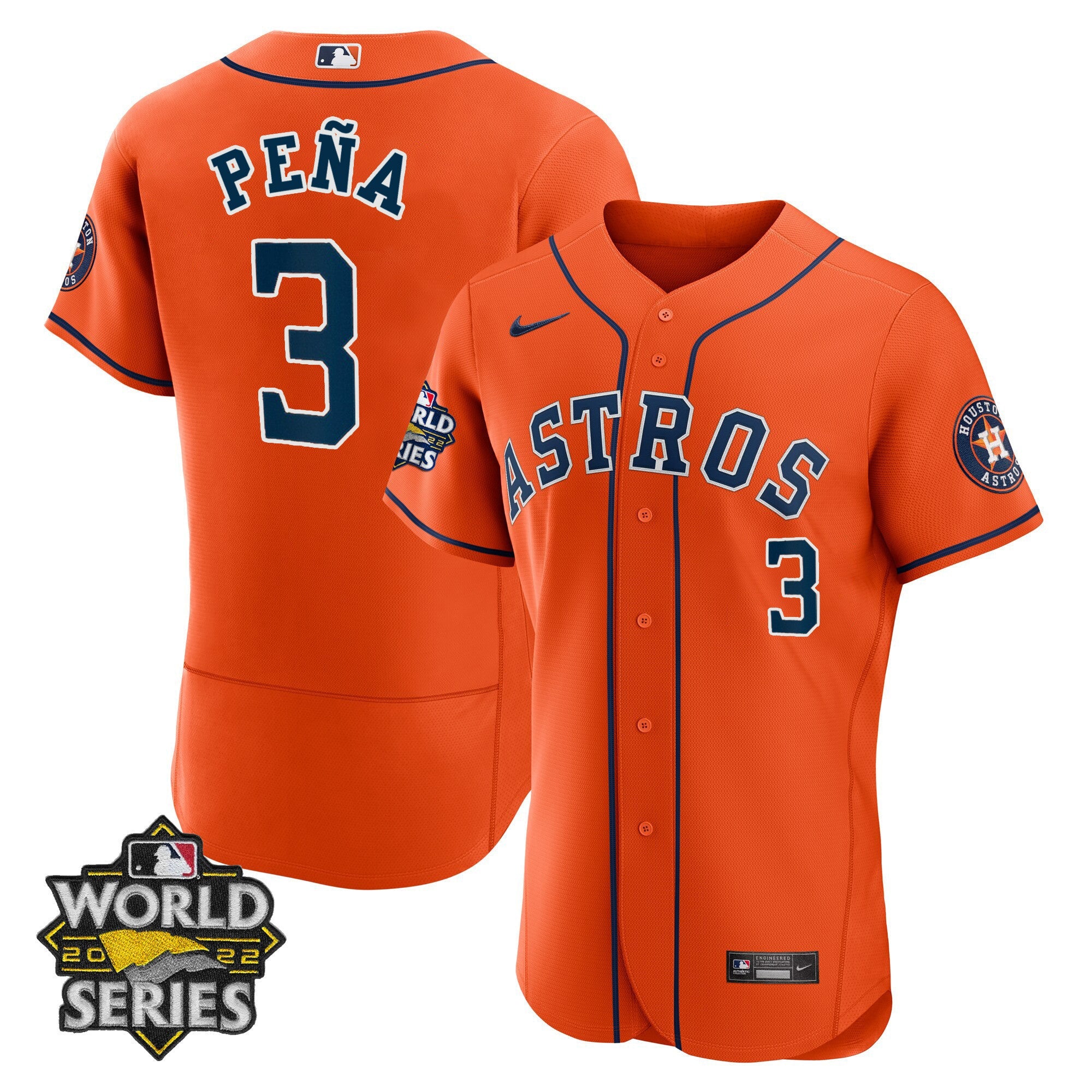 Men’s Houston Alternate 2022 World Series Player Jersey