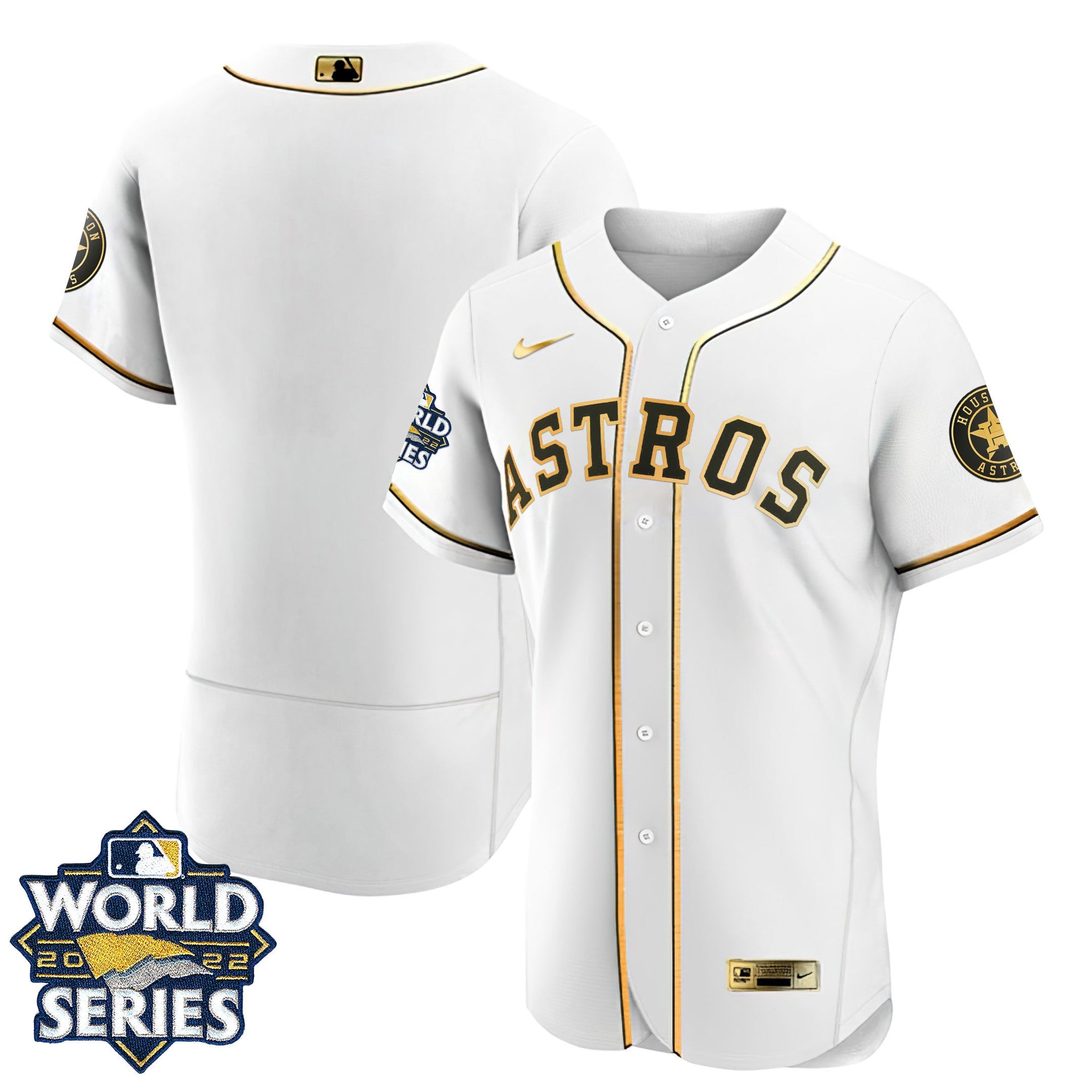 Houston Black Gold & White Gold Team Jersey