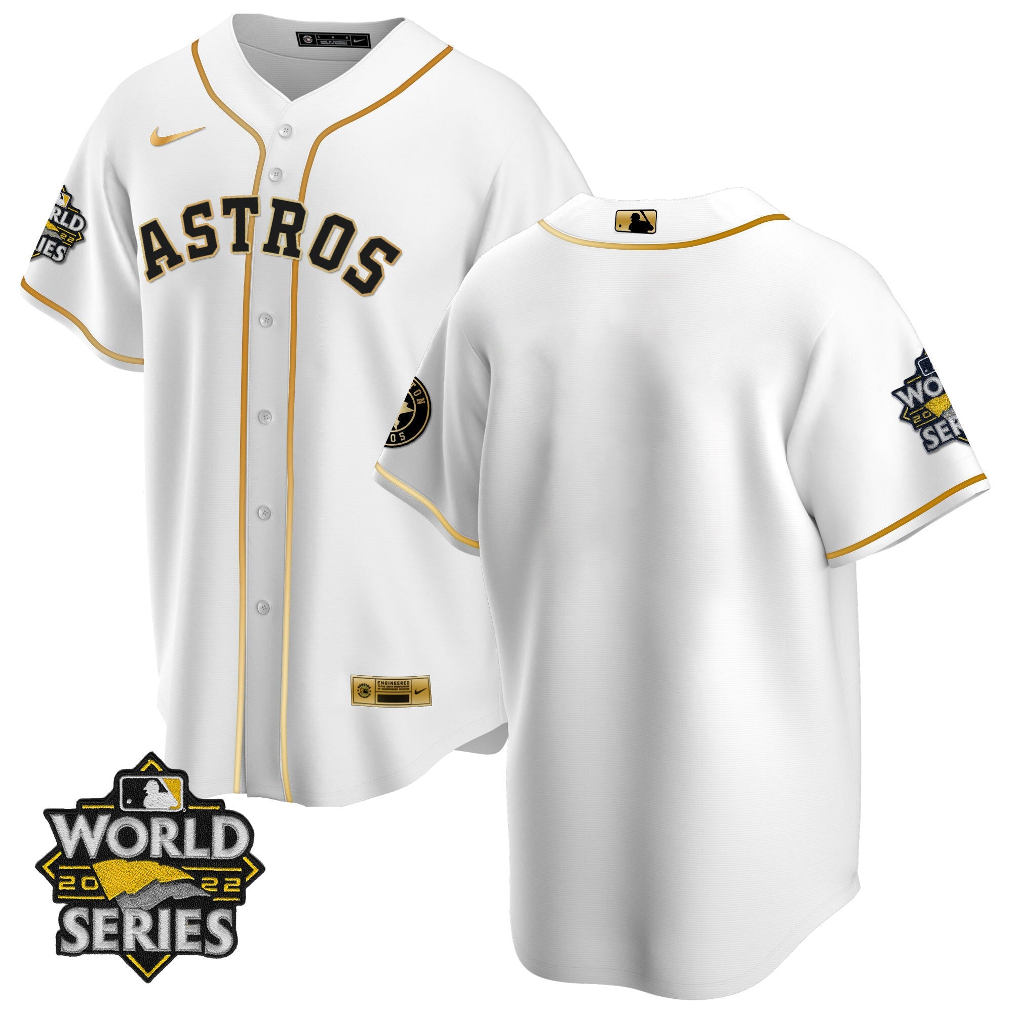 Houston Black Gold & White Gold Team Jersey