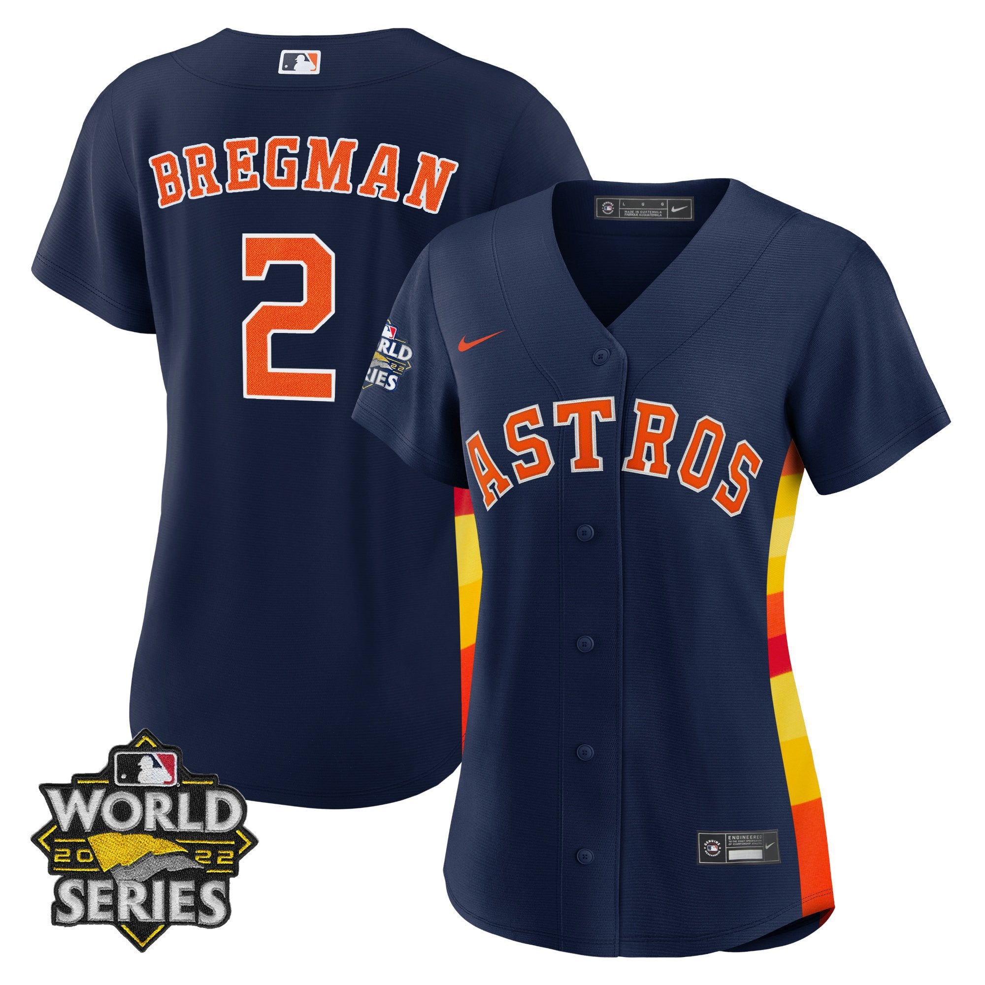Women’s Houston Alternate Navy 2022 World Series Player Jersey