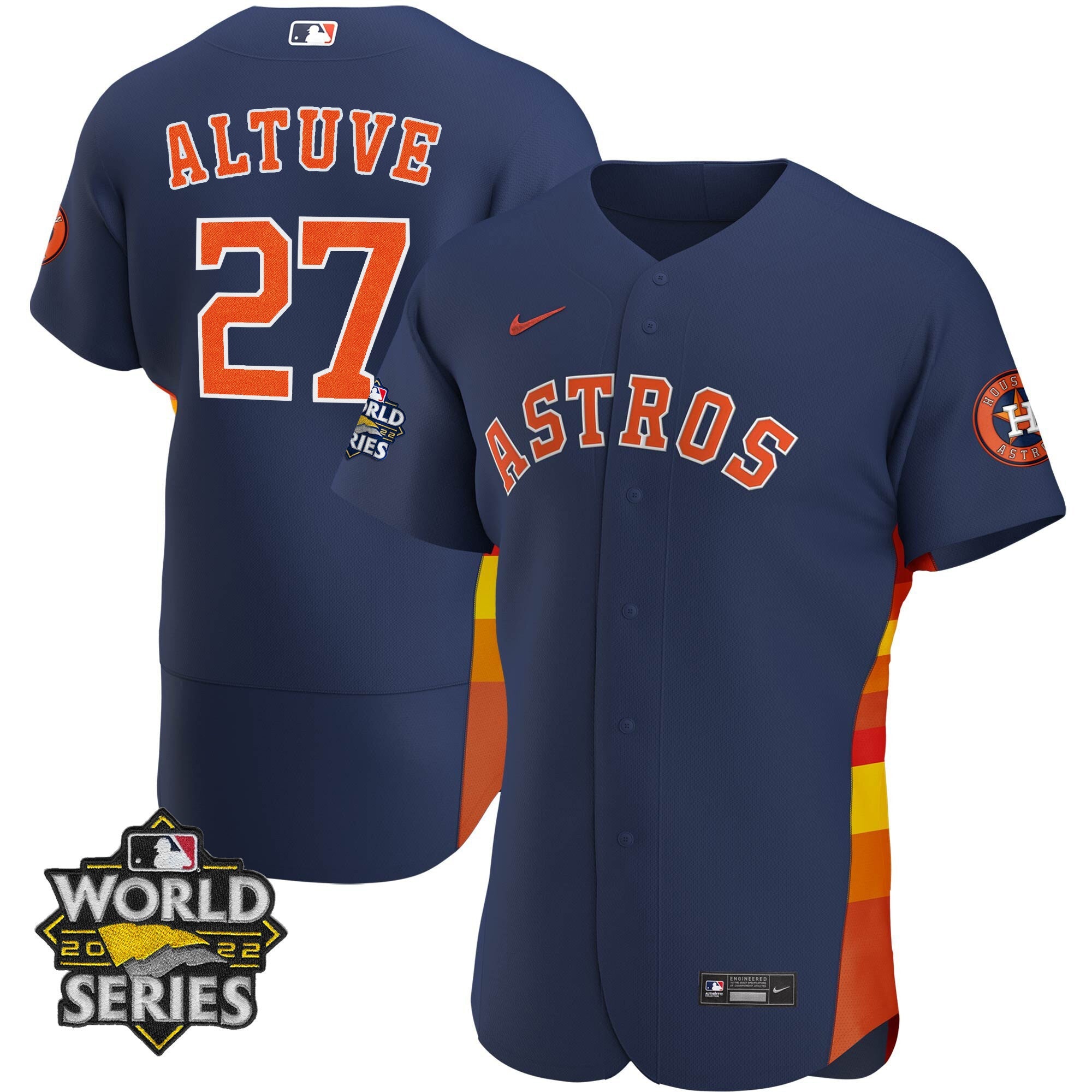 Women’s Houston Alternate Navy 2022 World Series Player Jersey