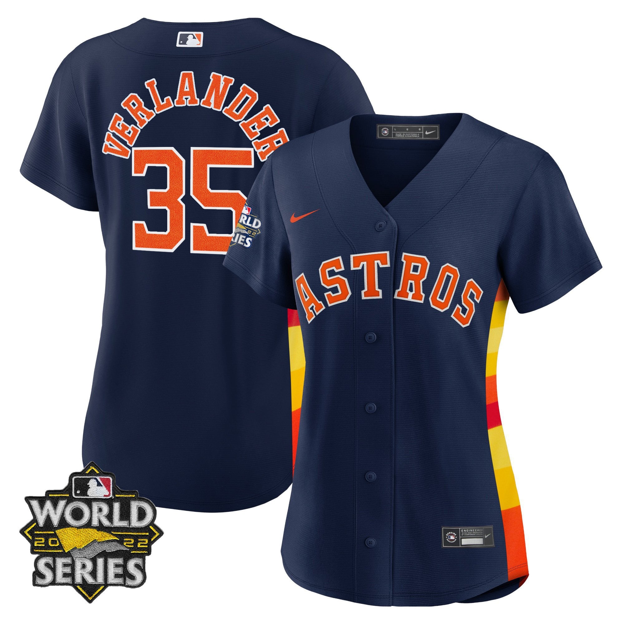 Women’s Houston Alternate Navy 2022 World Series Player Jersey