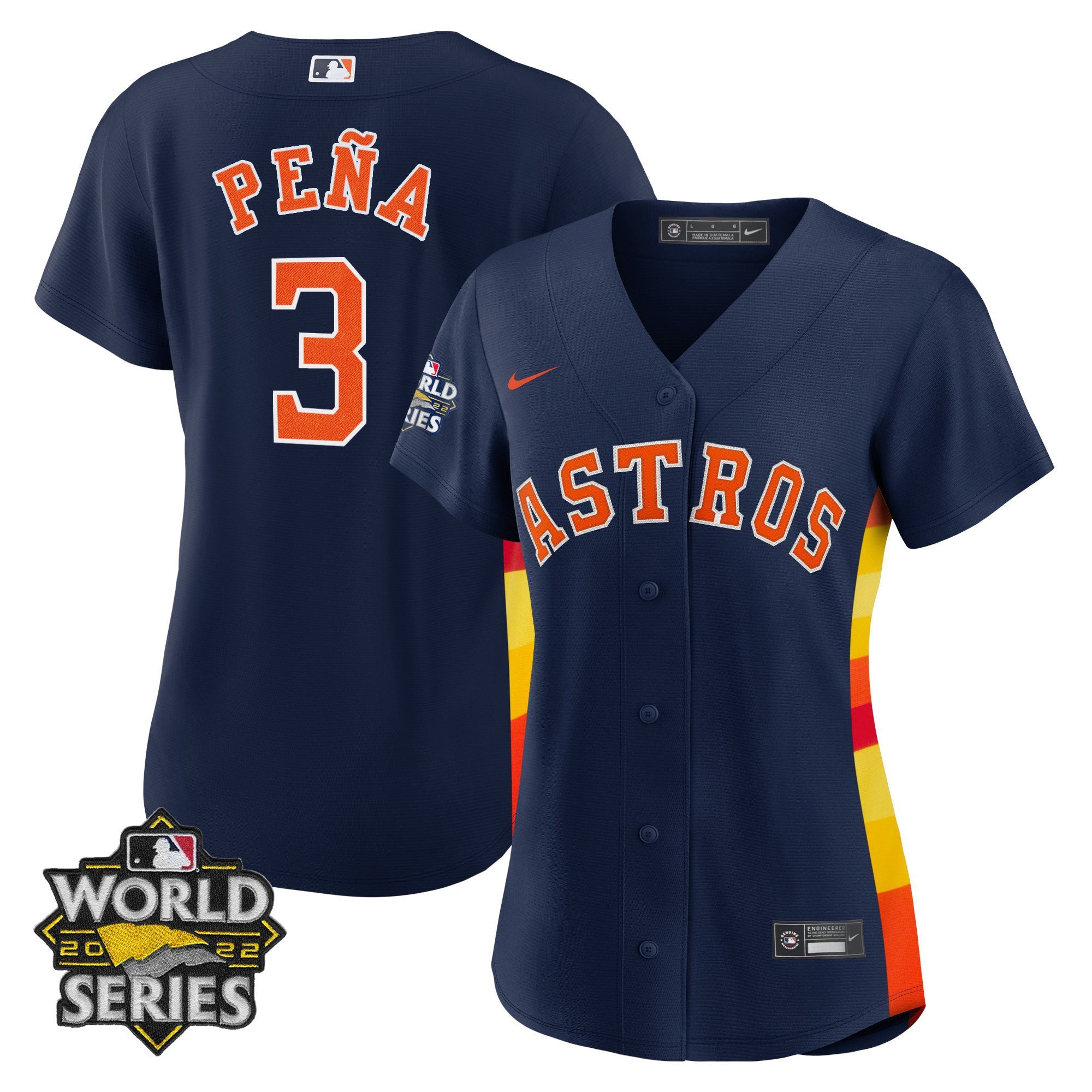 Women’s Houston Alternate Navy 2022 World Series Player Jersey