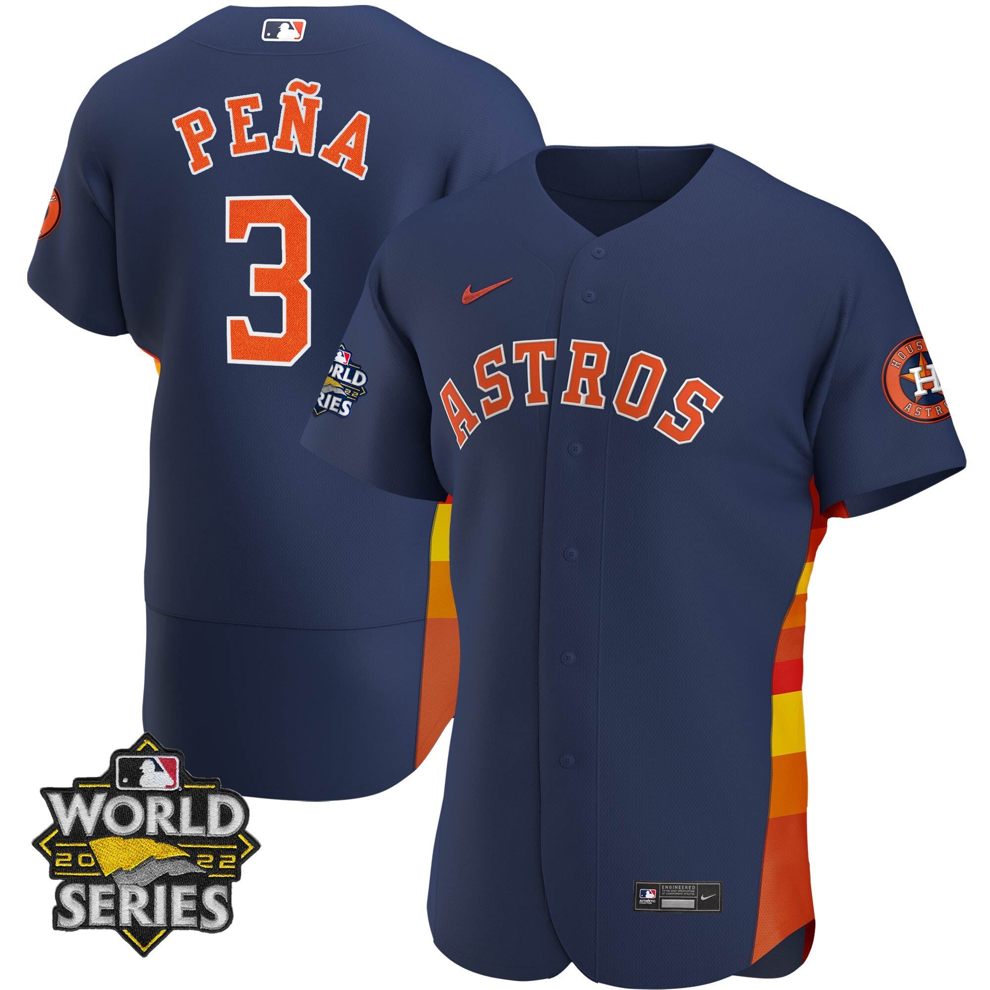 Women’s Houston Alternate Navy 2022 World Series Player Jersey