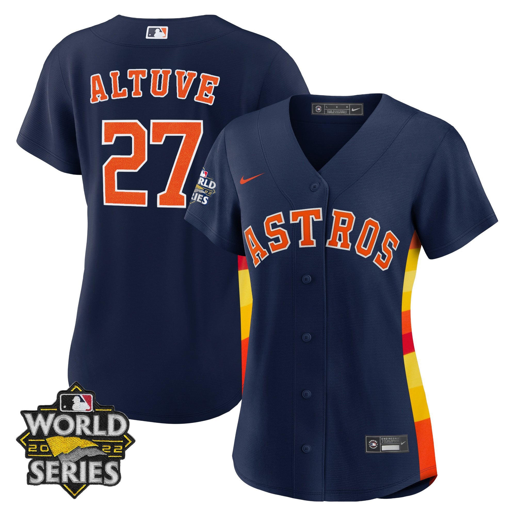 Women’s Houston Alternate Navy 2022 World Series Player Jersey