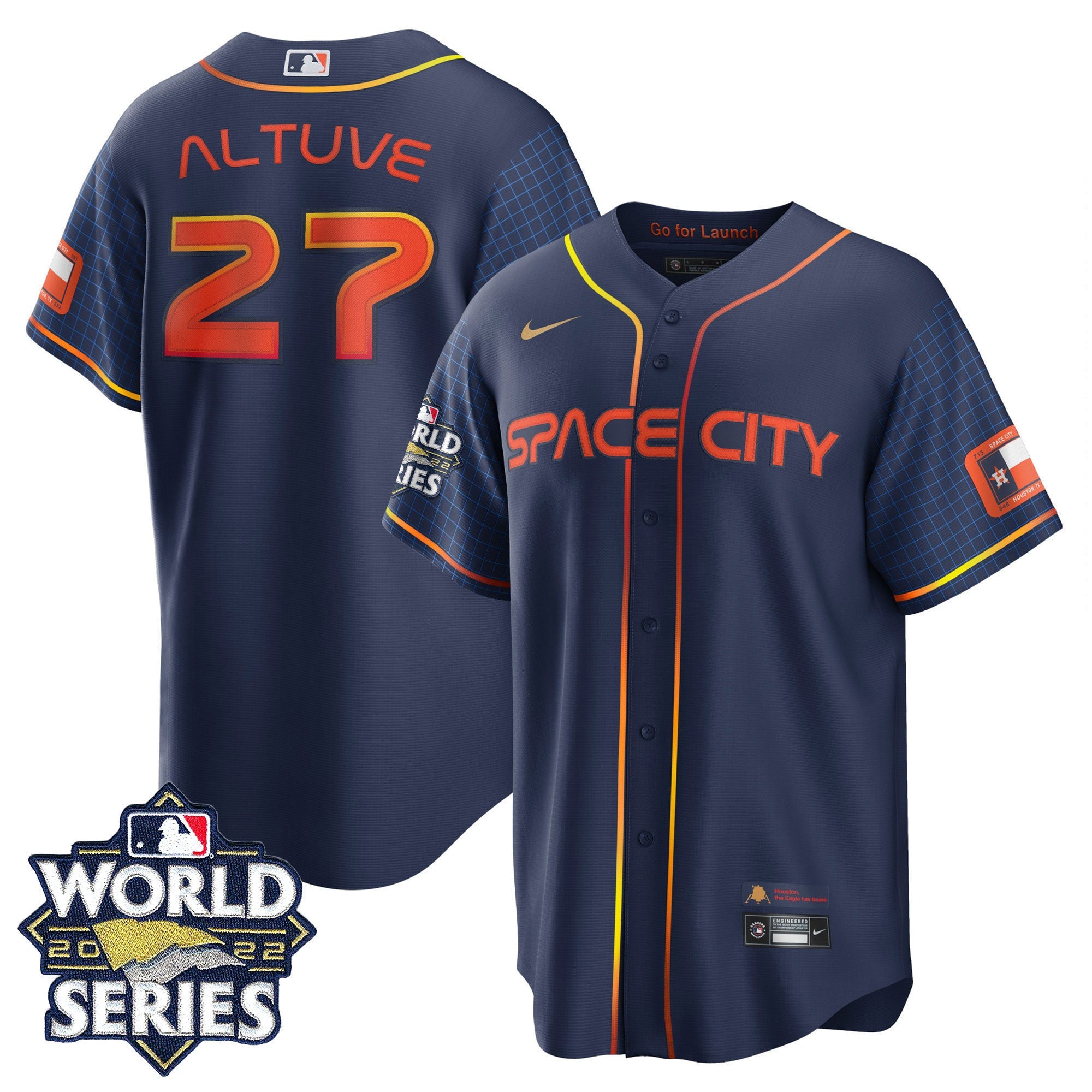 Men’s Houston Space City Gold 2022 World Series Jersey