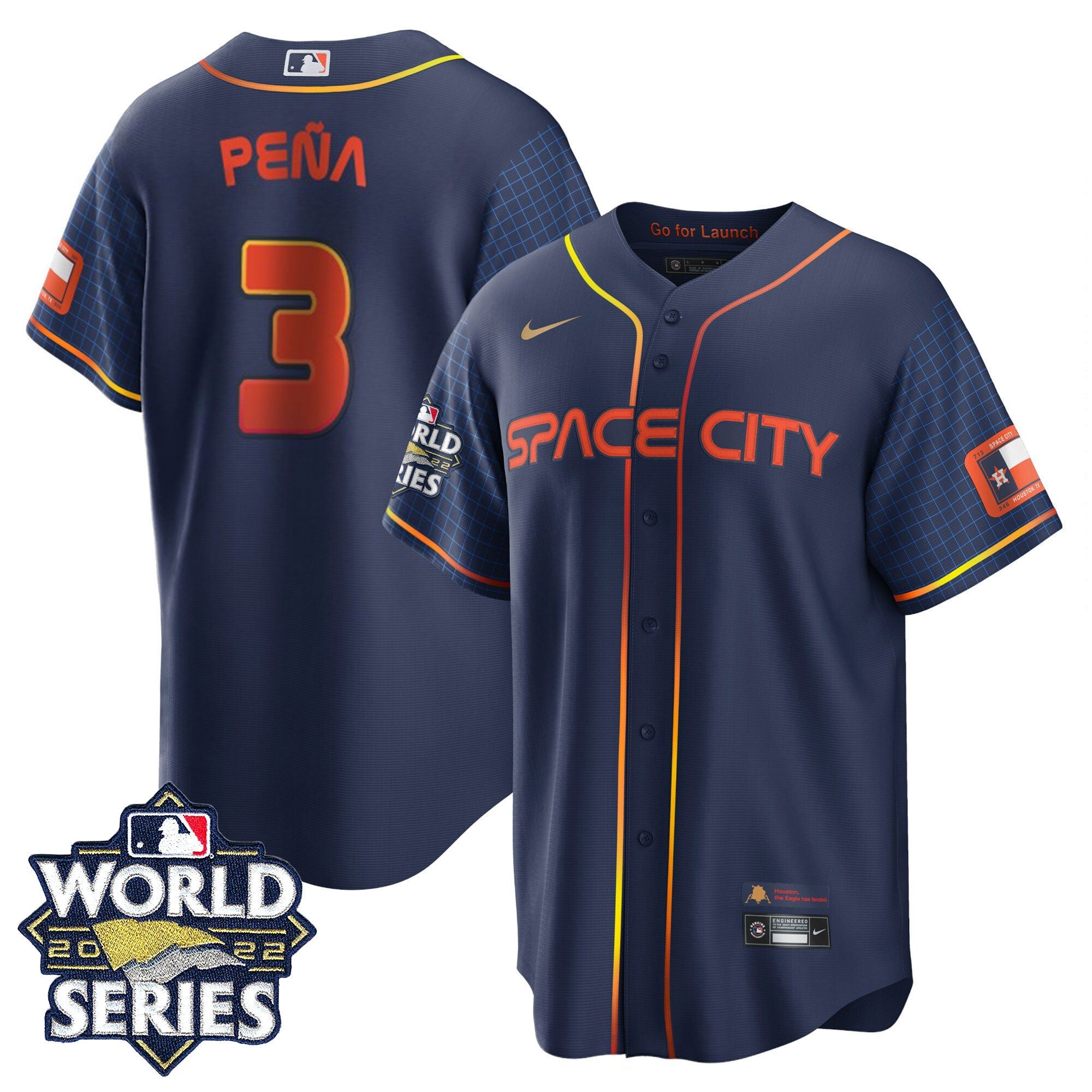 Men’s Houston Space City Gold 2022 World Series Jersey