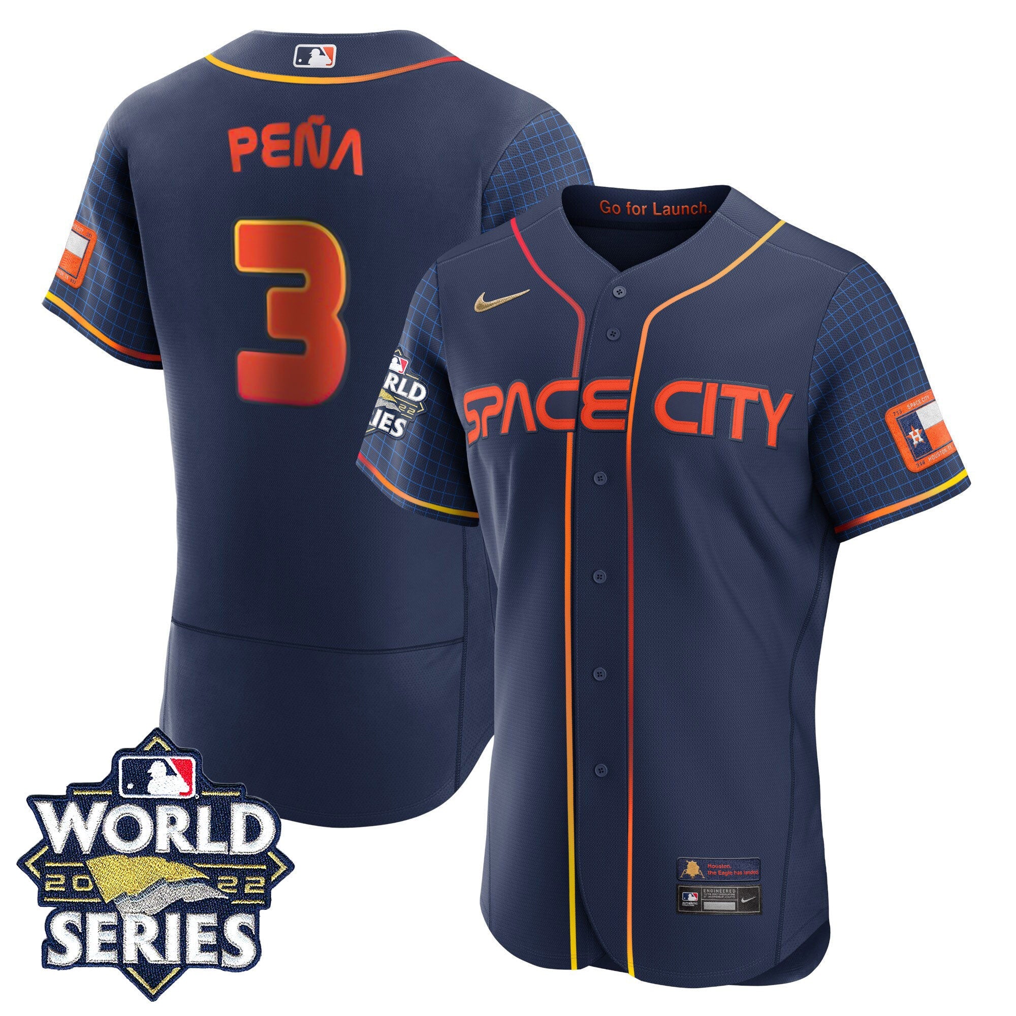 Men’s Houston Space City Gold 2022 World Series Jersey