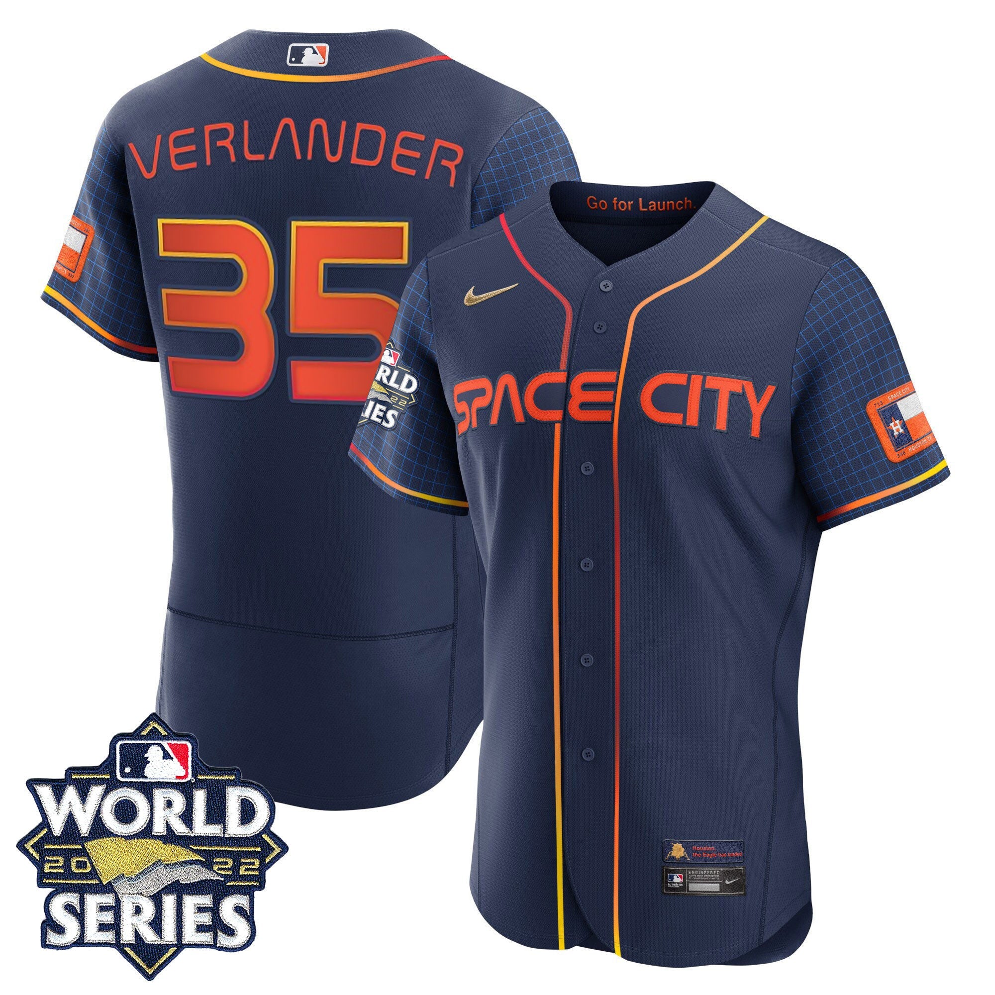 Men’s Houston Space City Gold 2022 World Series Jersey