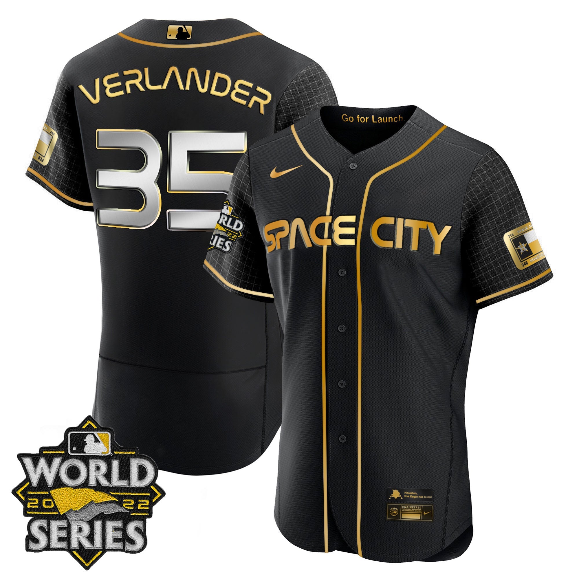 Men’s Houston Space City Gold 2022 World Series Jersey