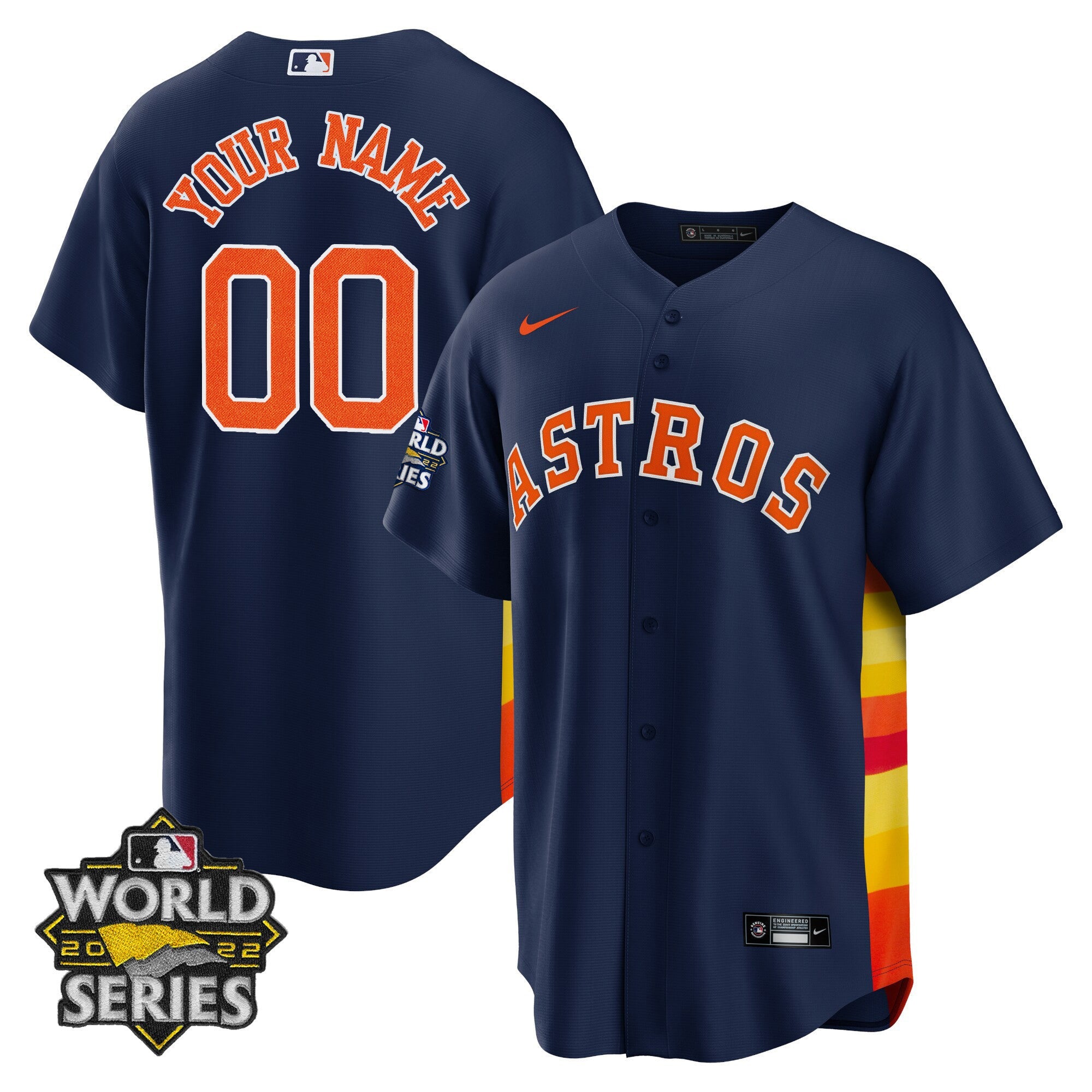 Houston 2022 World Series Custom Name And Number Jersey
