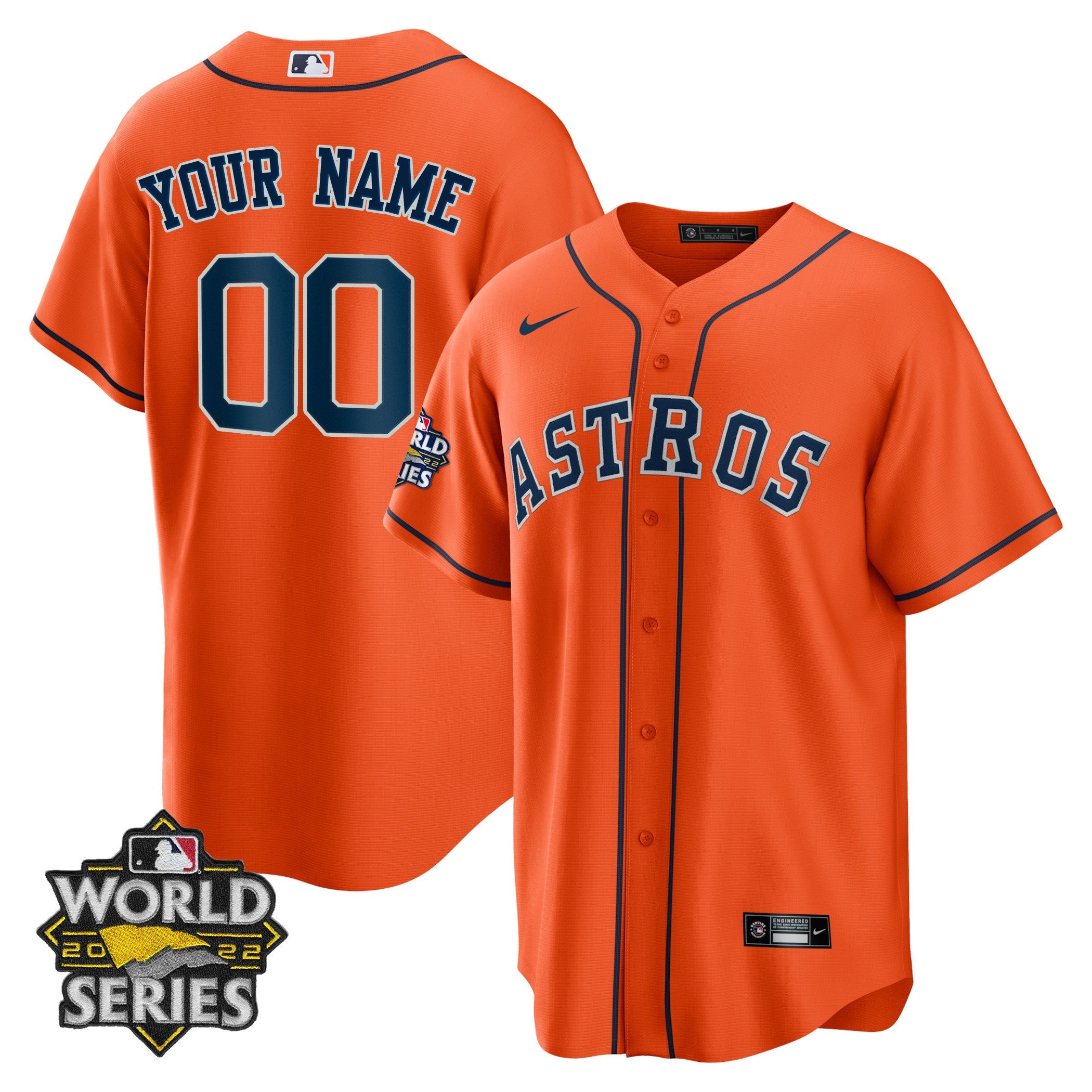 Houston 2022 World Series Custom Name And Number Jersey