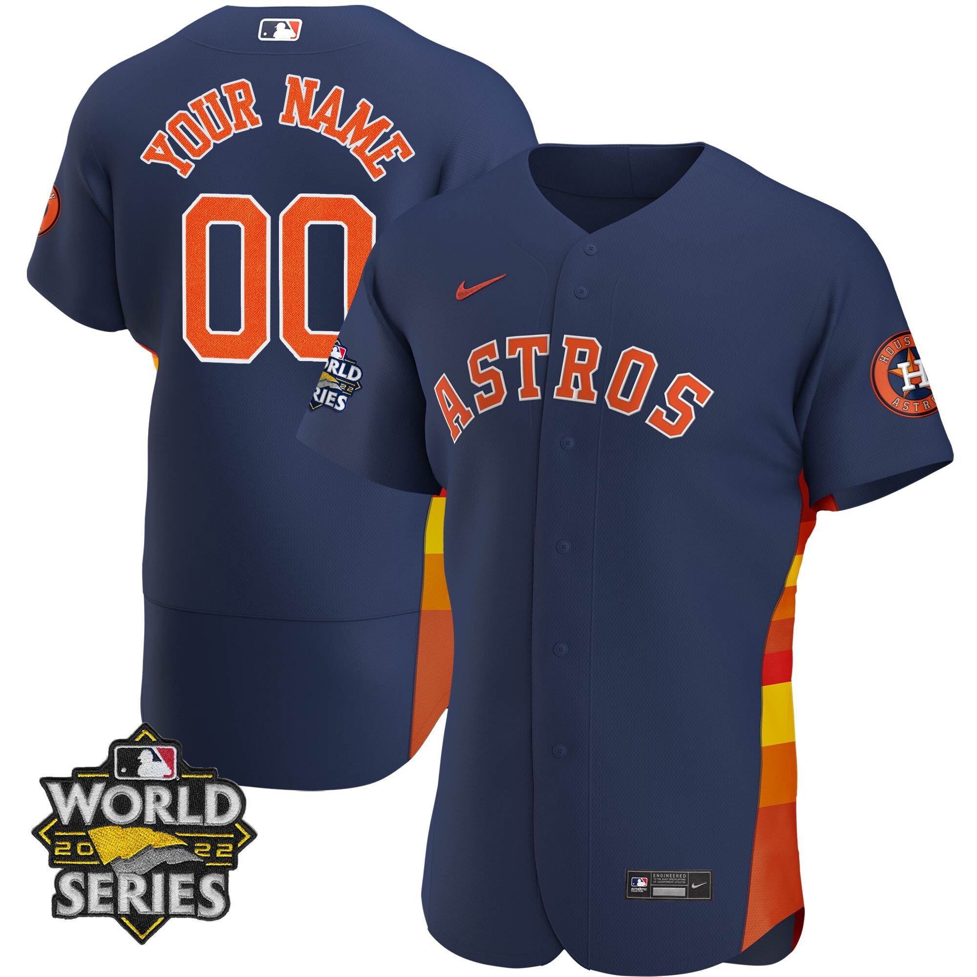 Houston 2022 World Series Custom Name And Number Jersey