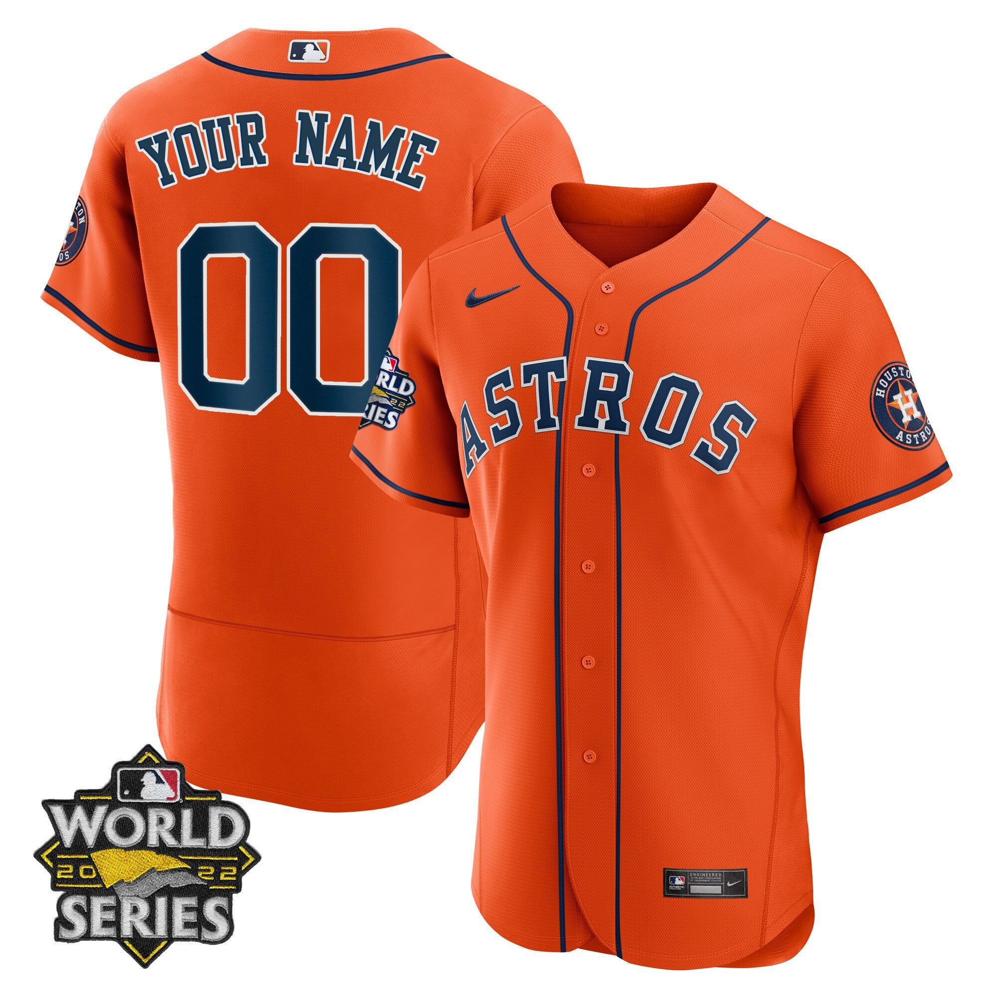 Houston 2022 World Series Custom Name And Number Jersey