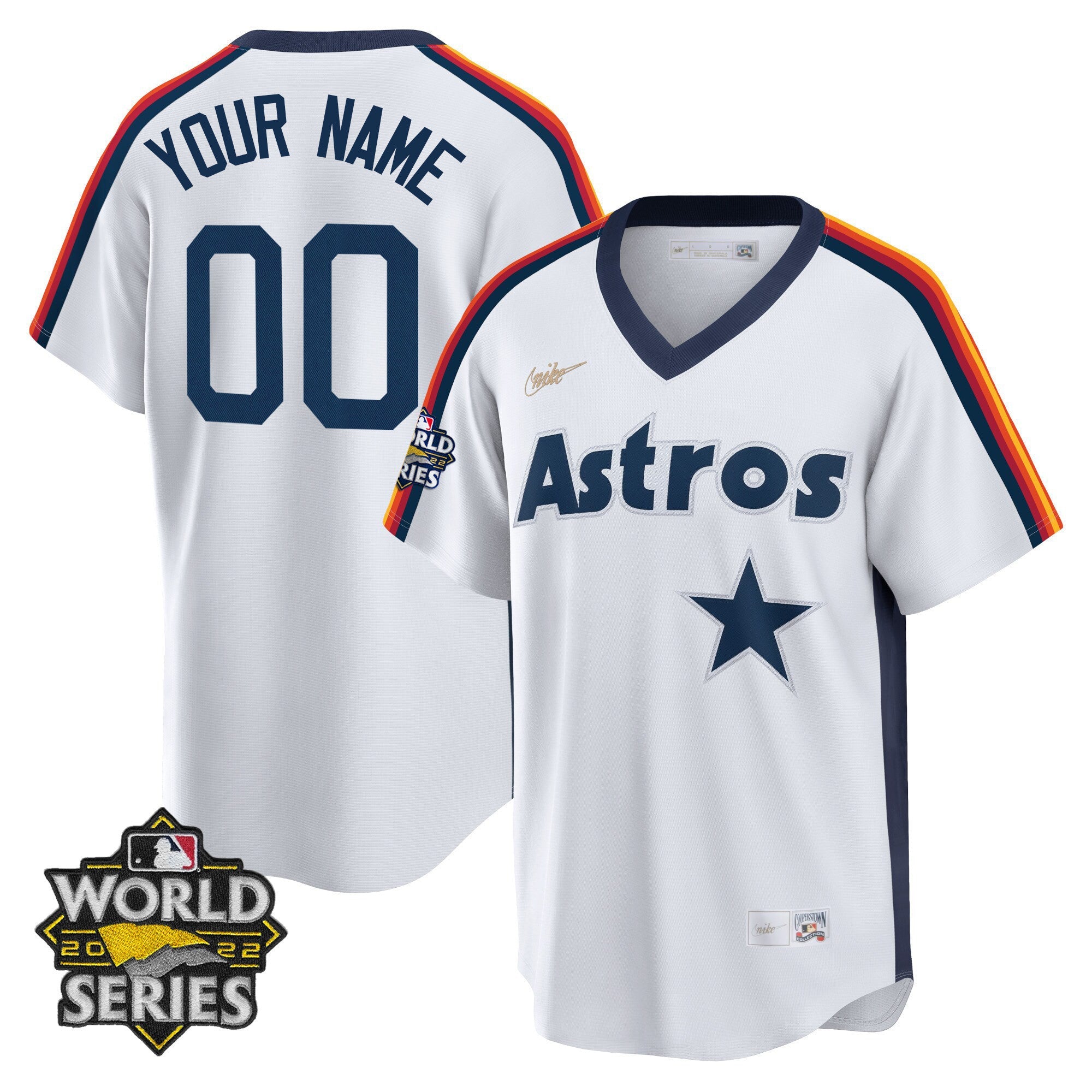 Houston Home Cooperstown 2022 World Series Custom Name and Number Player Jersey